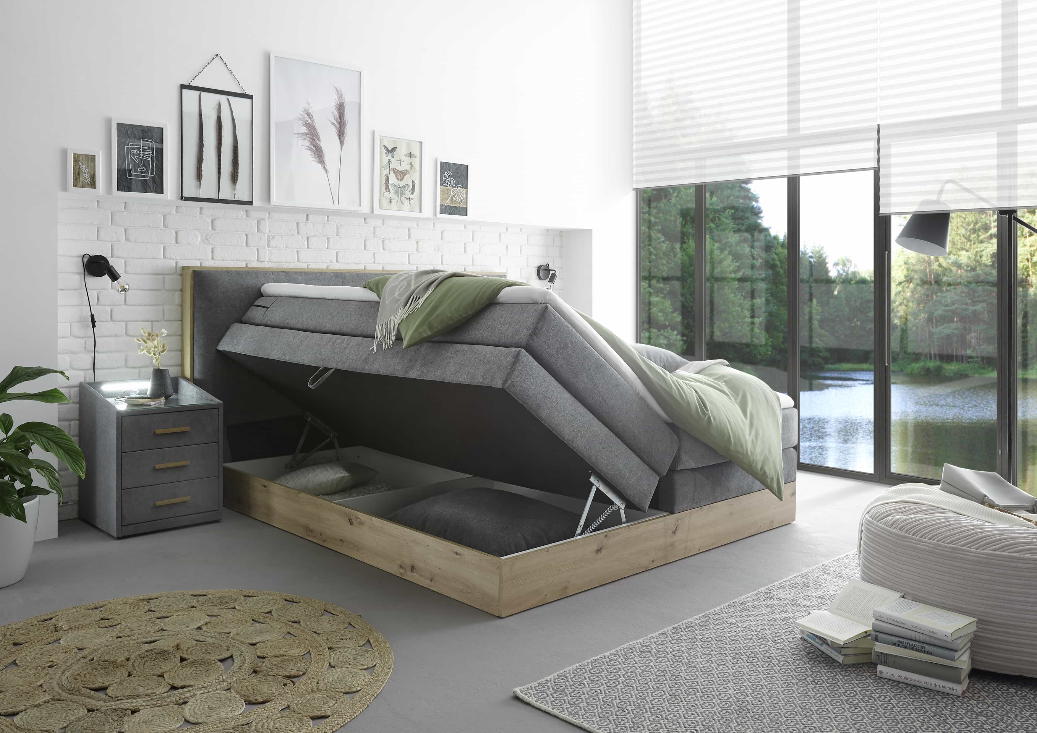 Preston Luxus-Boxspringbett 180x200 cm – Der Inbegriff von Eleganz, Komfort und Stauraum Preston Luxus-Boxspringbett 180x200 cm – Der Inbegriff von Eleganz, Komfort und Stauraum