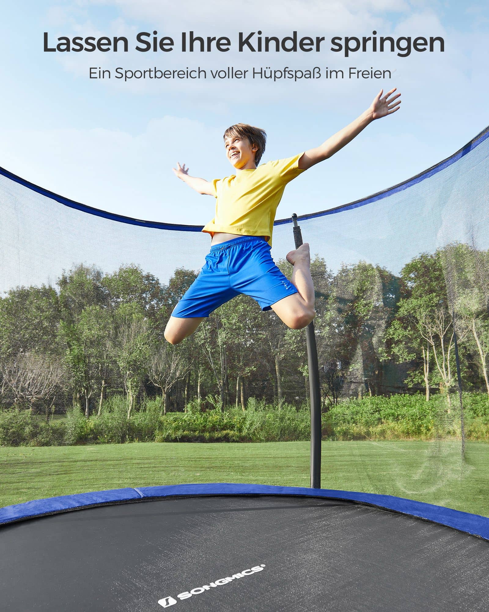 Gartentrampolin mit Netz Ø 366 cm-B34STR12BK Gartentrampolin mit Netz Ø 366 cm-B34STR12BK