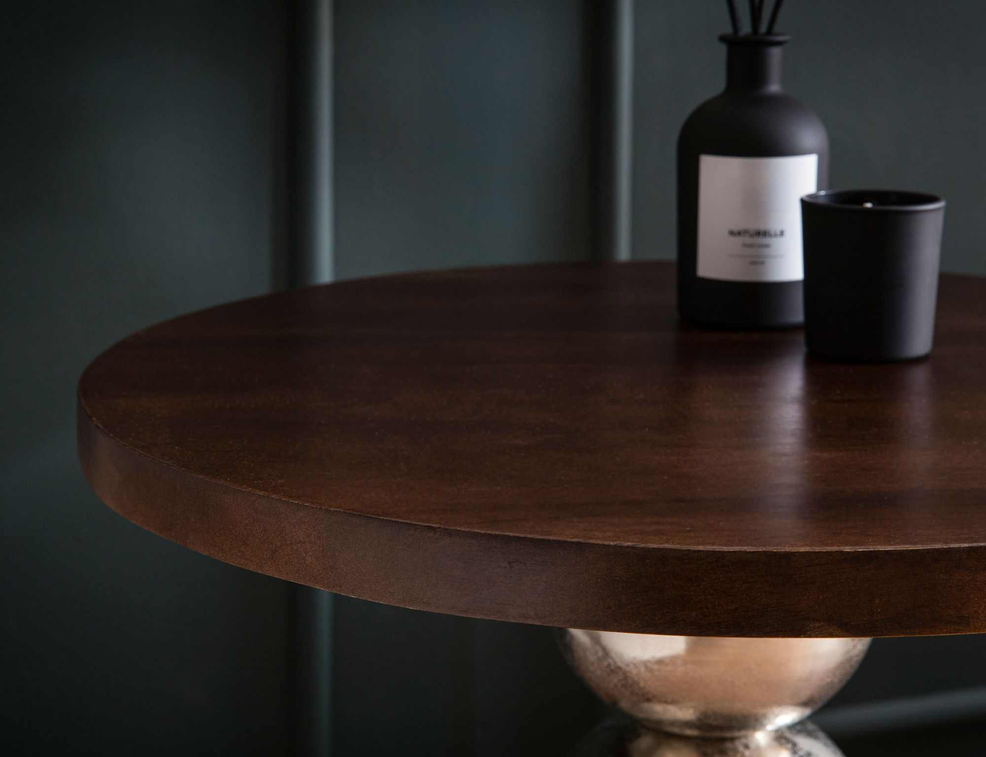 Beistelltisch Mango Massivholz Metall 50x50x61 Beistelltisch Mango Massivholz Metall 50x50x61