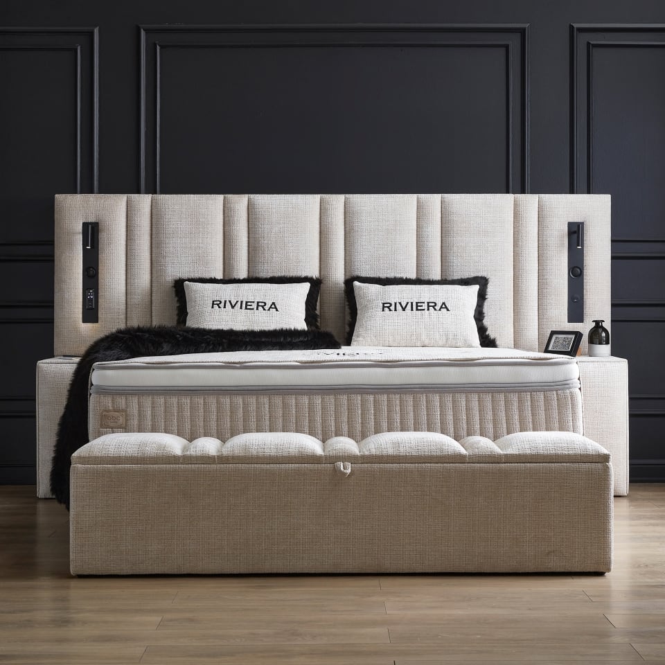 Riviera-8 Luxuriöses Boxspringbett Riviera: Ultimativer Schlafkomfort von ABC Bedding