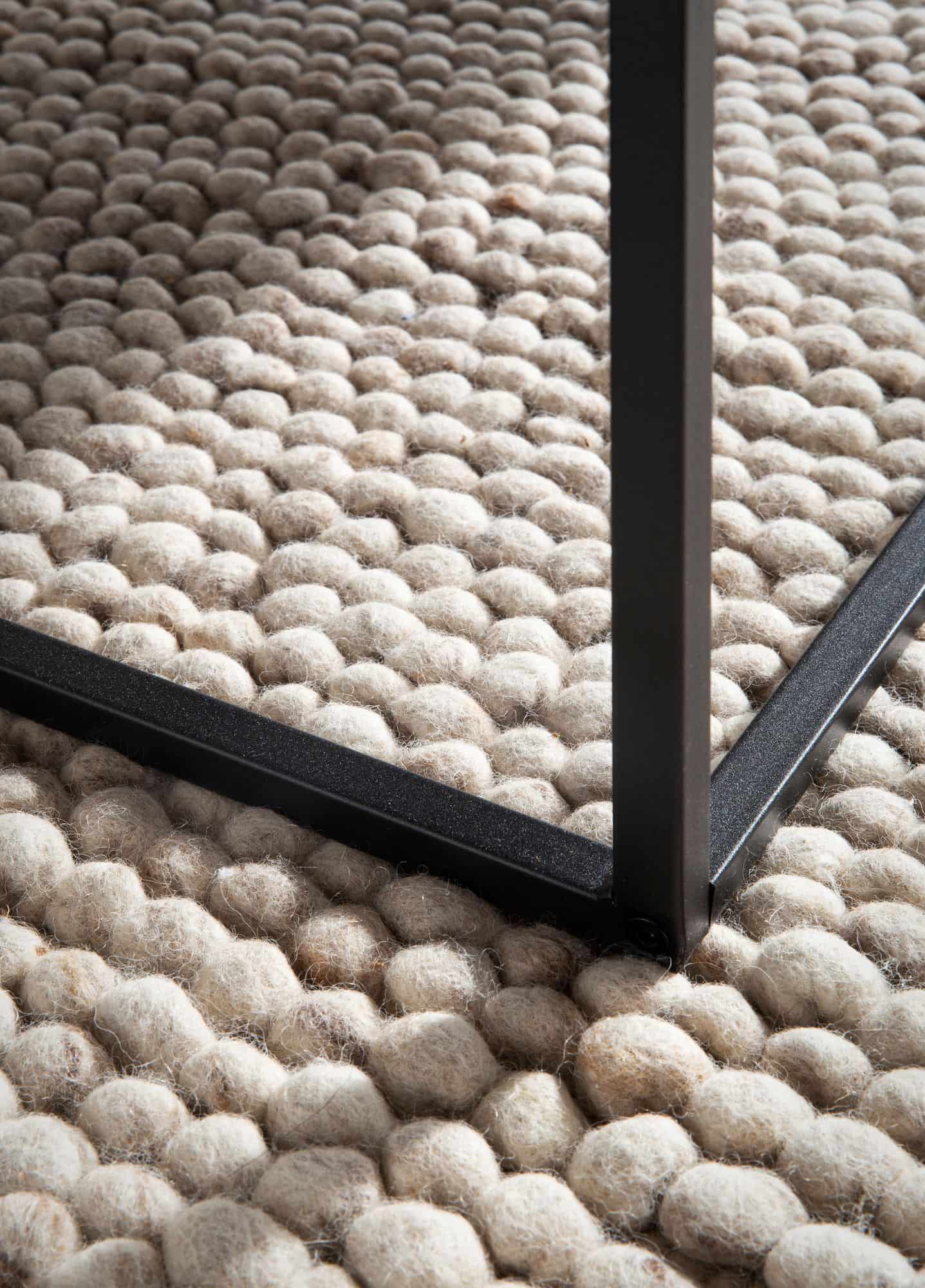 Couchtisch 60x60x38 cm Sandfarben Sofatisch in Stein-Optik Modern