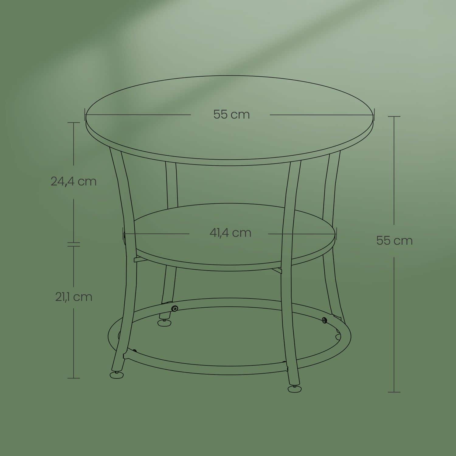 Beistelltisch, Couchtisch rund, Sofatisch Beistelltisch, Couchtisch rund, Sofatisch