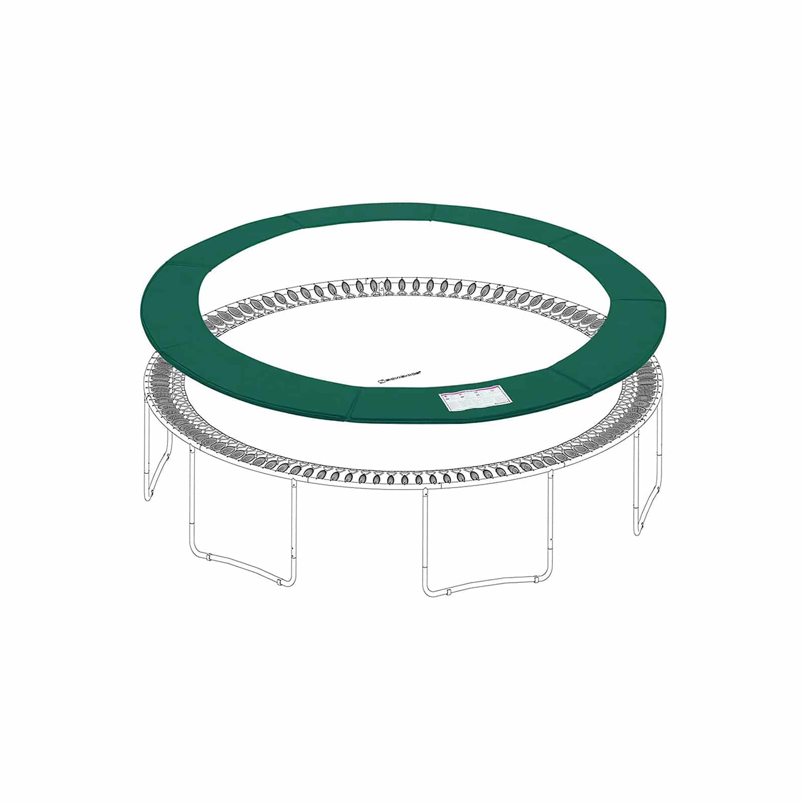 Randabdeckung für Ø 305 cm Trampolin-STP10GN Randabdeckung für Ø 305 cm Trampolin-STP10GN