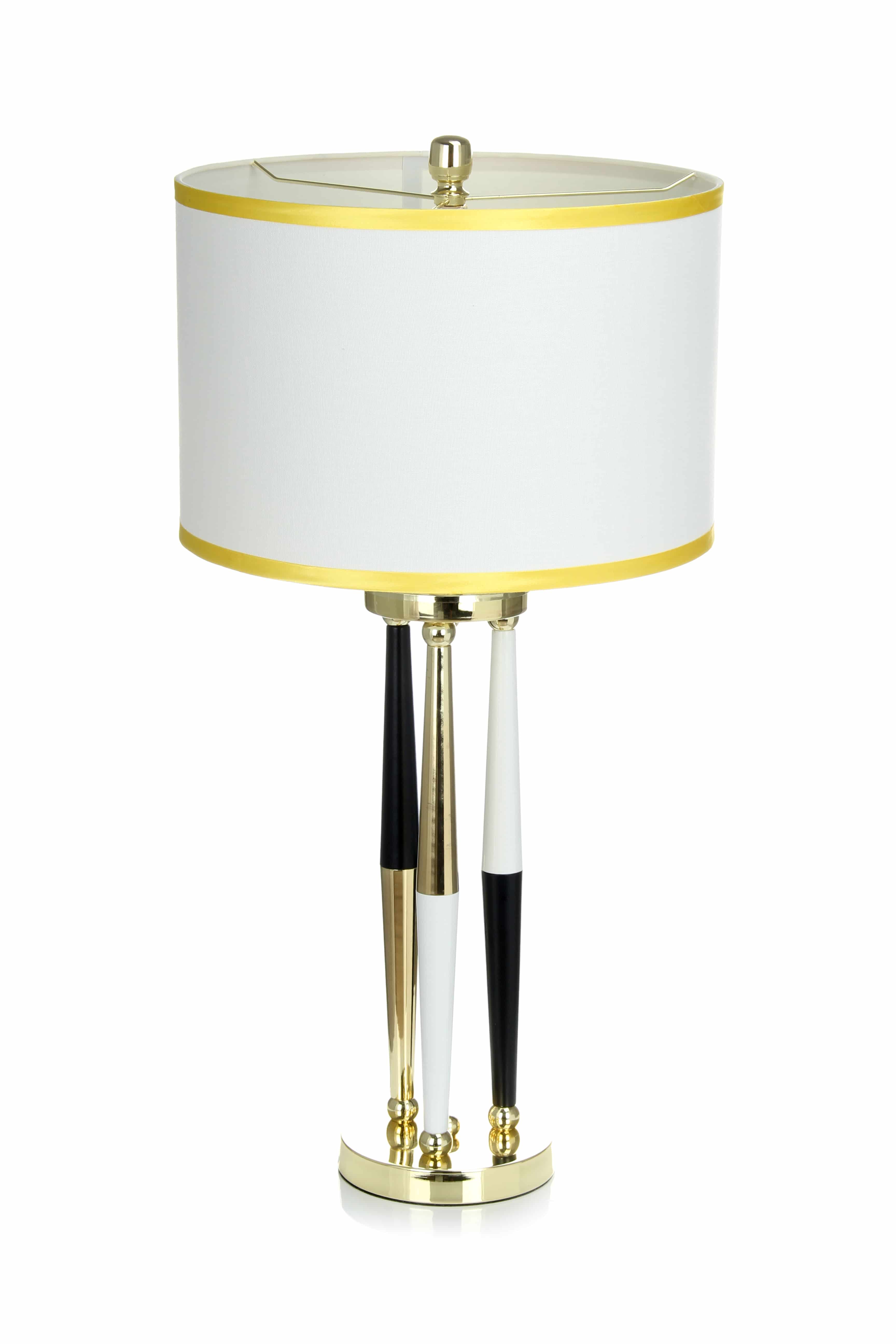 Tisch- / Stehlampe Paralla 125 Weiß / Schwarz / Gold Tisch- / Stehlampe Paralla 125 Weiß / Schwarz / Gold