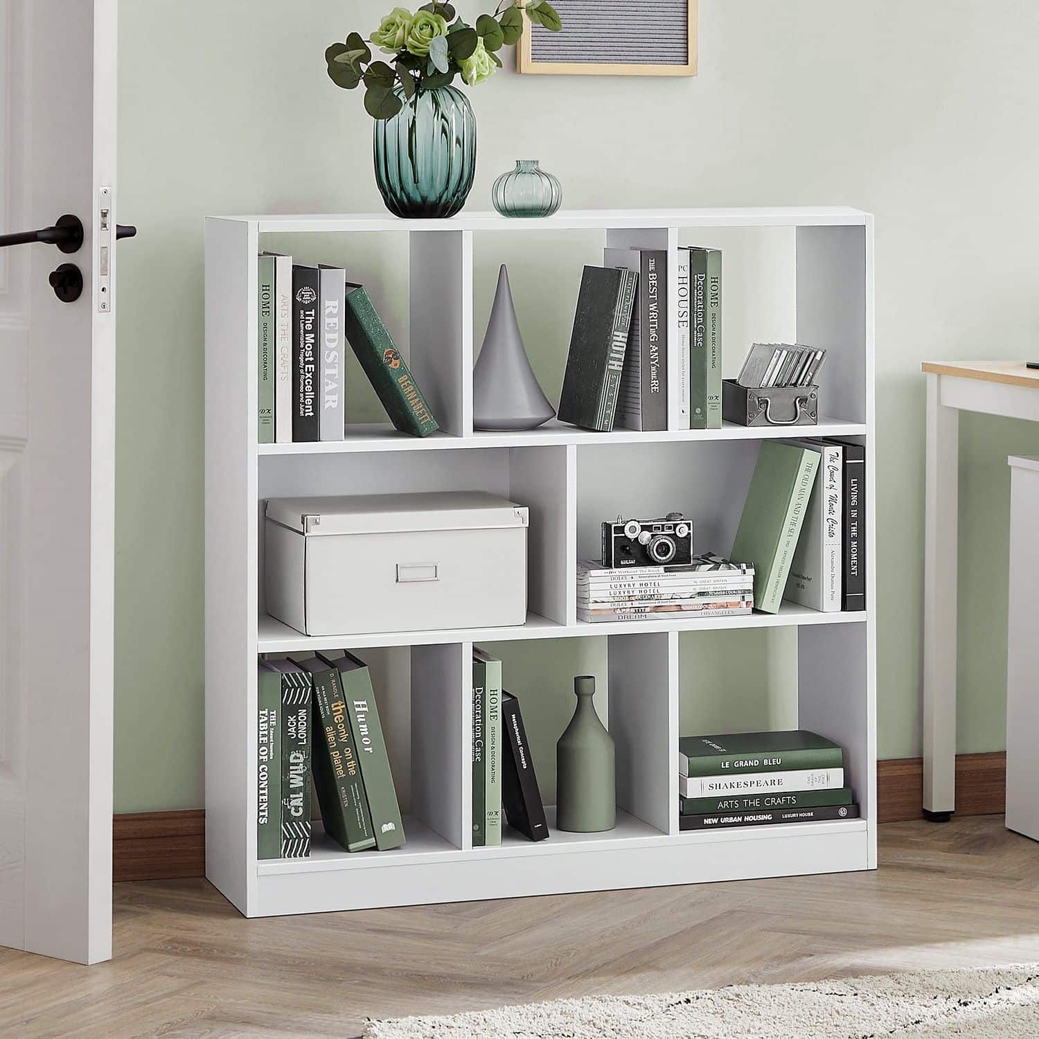 Bücherregal 8 Fächer Weiß Bücherregal 8 Fächer Weiß