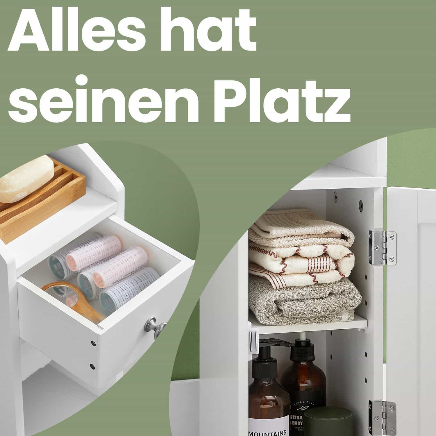 Schrank mit Toilettenpapierhalter Schrank mit Toilettenpapierhalter