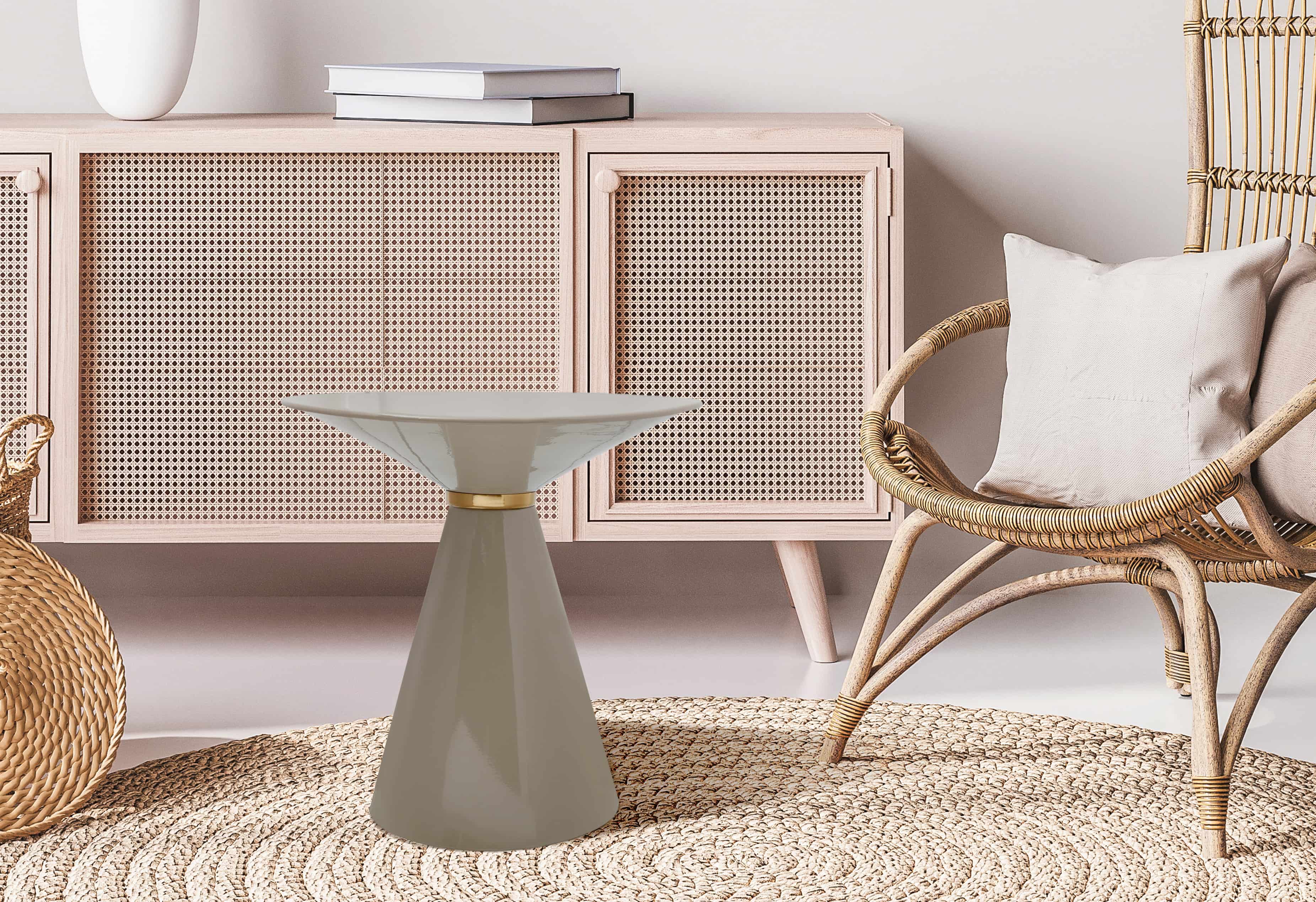 Beistelltisch Art Deco 325 Taupe