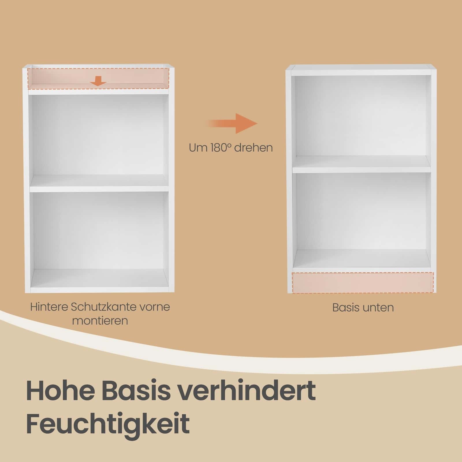 Beistelltisch mit flexibler Ablage, Nachtschrank mit offenen Fächern, für Wohnzimmer Beistelltisch mit flexibler Ablage, Nachtschrank mit offenen Fächern, für Wohnzimmer