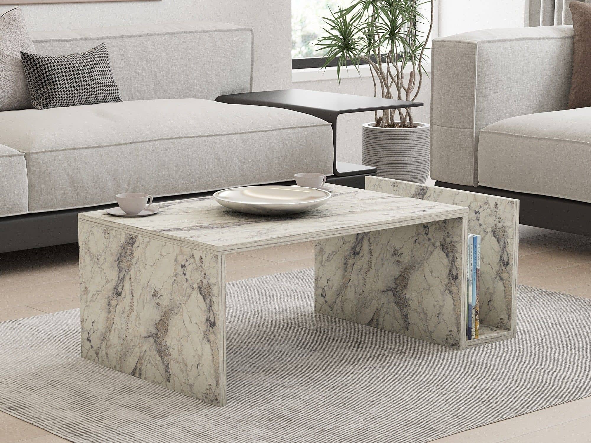 Memo - Travertine - Couchtisch