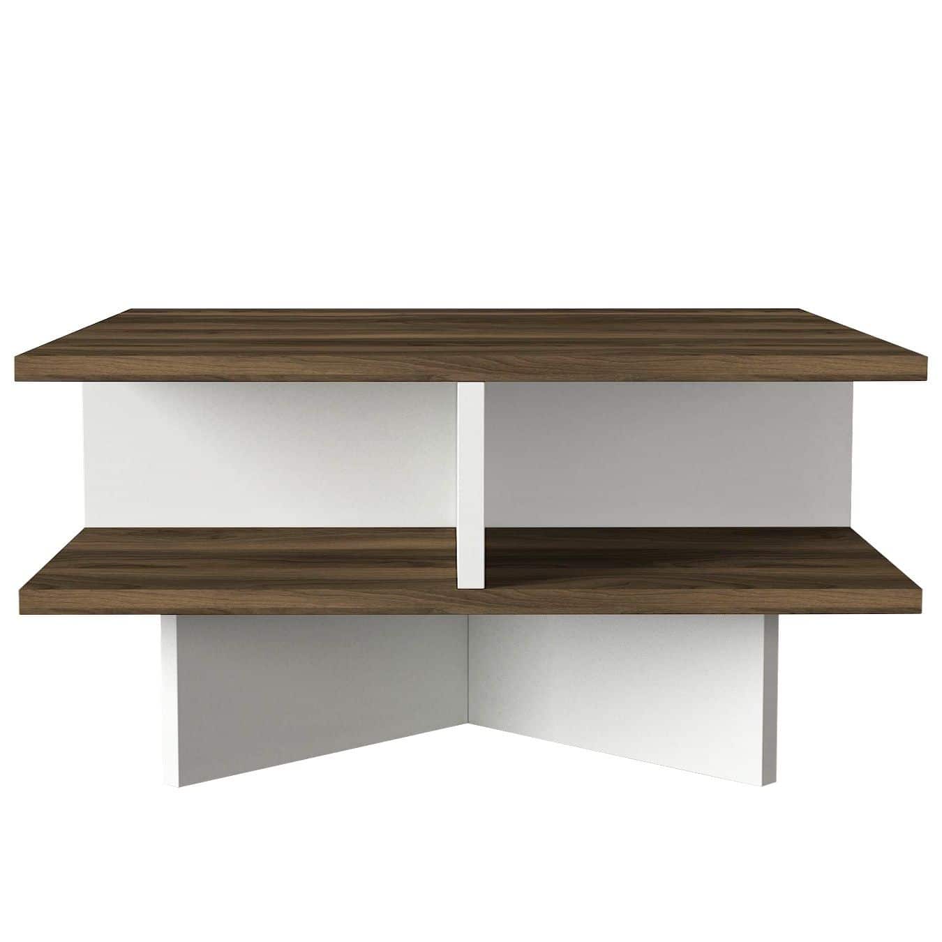 Hamton - Walnuss, weiß - Couchtisch Hamton - Walnuss, weiß - Couchtisch