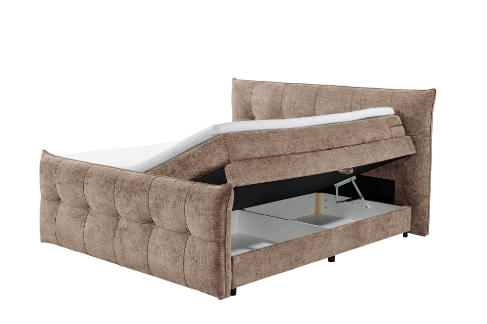 Boxspringbett Gallina 180x200 cm mit Bettkasten Mink HR30-Topper – Ed Exciting Design Boxspringbett Gallina 180x200 cm mit Bettkasten Mink HR30-Topper – Ed Exciting Design