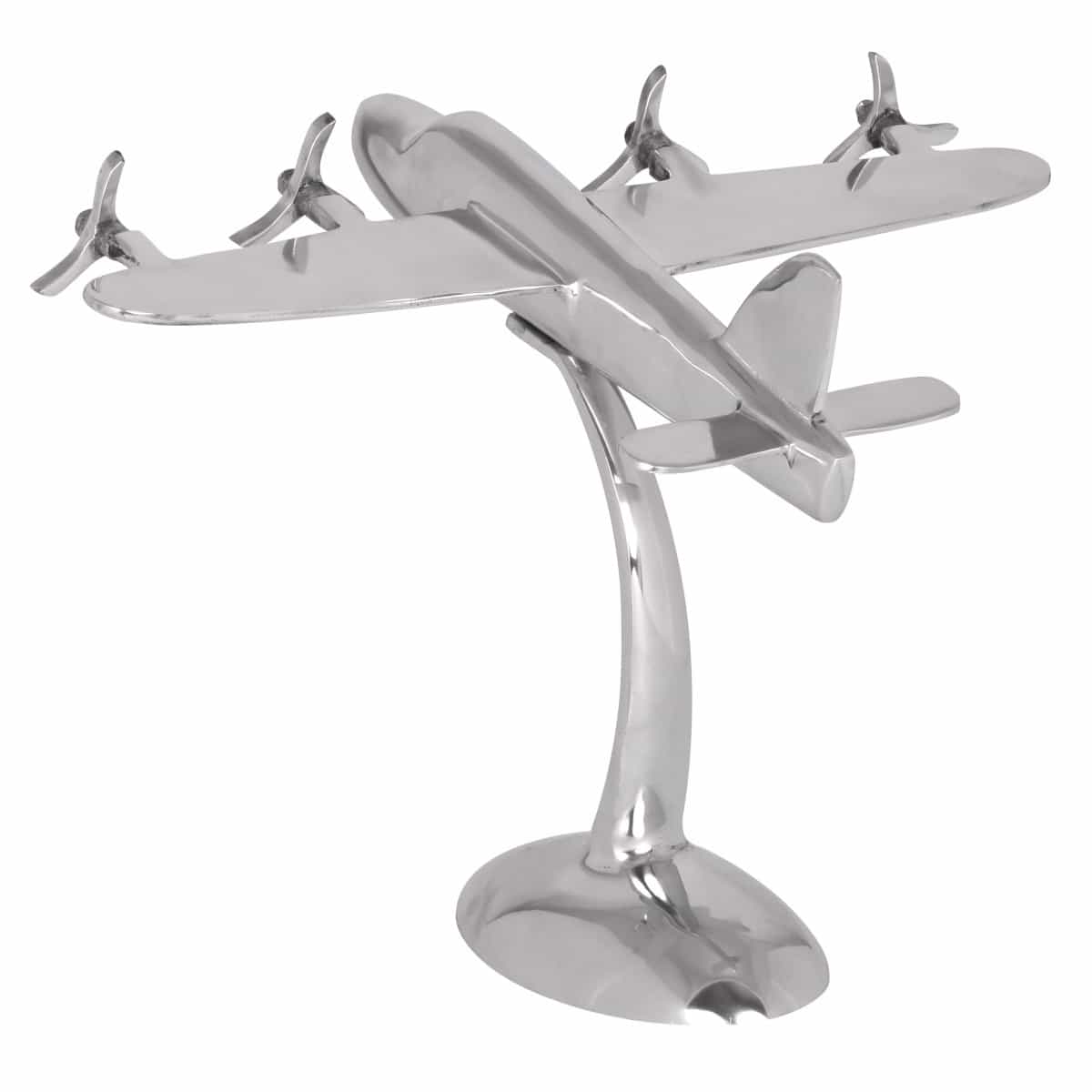 Design Deko Flugzeug Propeller aus Aluminium Farbe Silber Design Deko Flugzeug Propeller aus Aluminium Farbe Silber