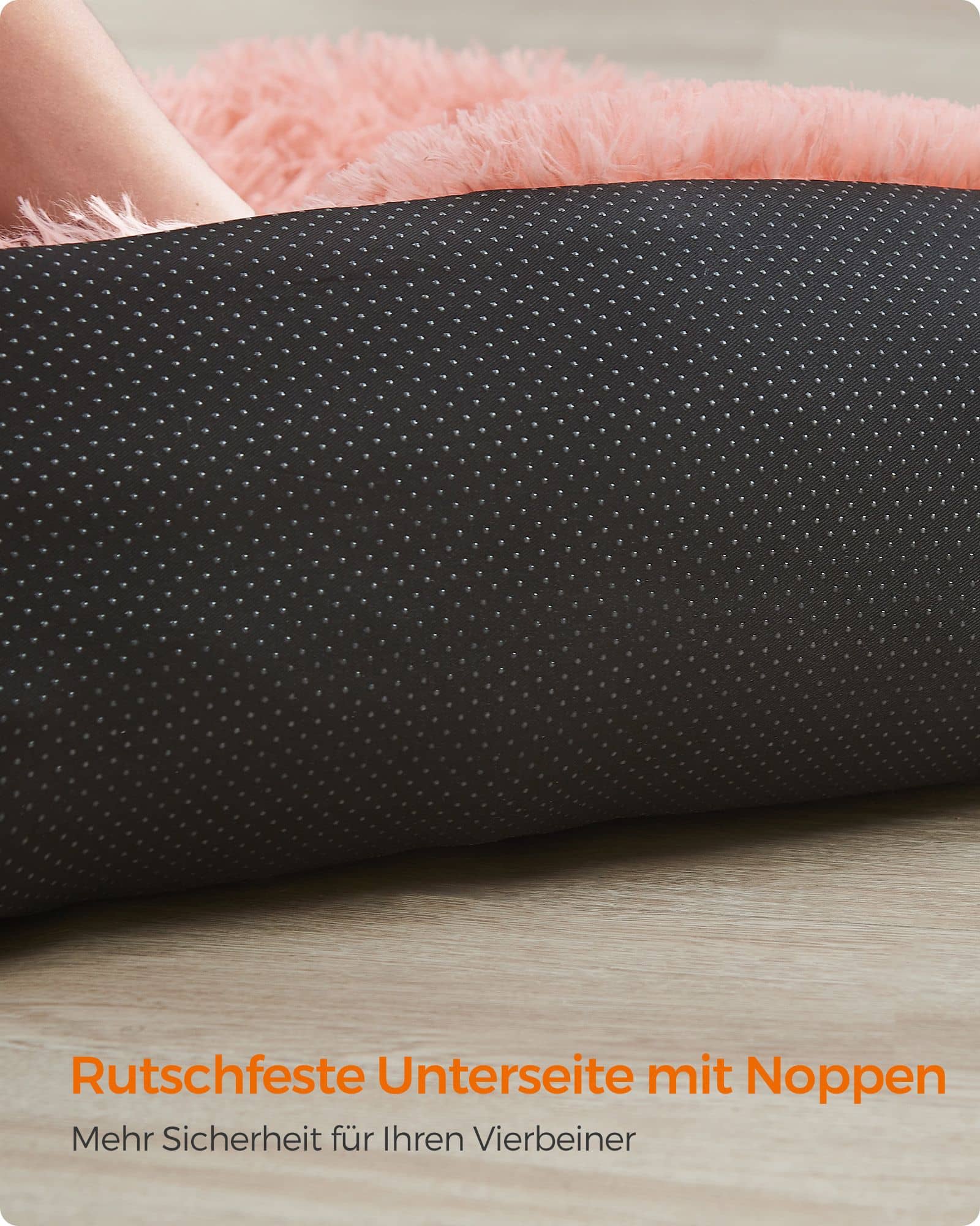 Hundebett XL Plüsch 110 x 95 x 18 cm rosa Hundebett XL Plüsch 110 x 95 x 18 cm rosa