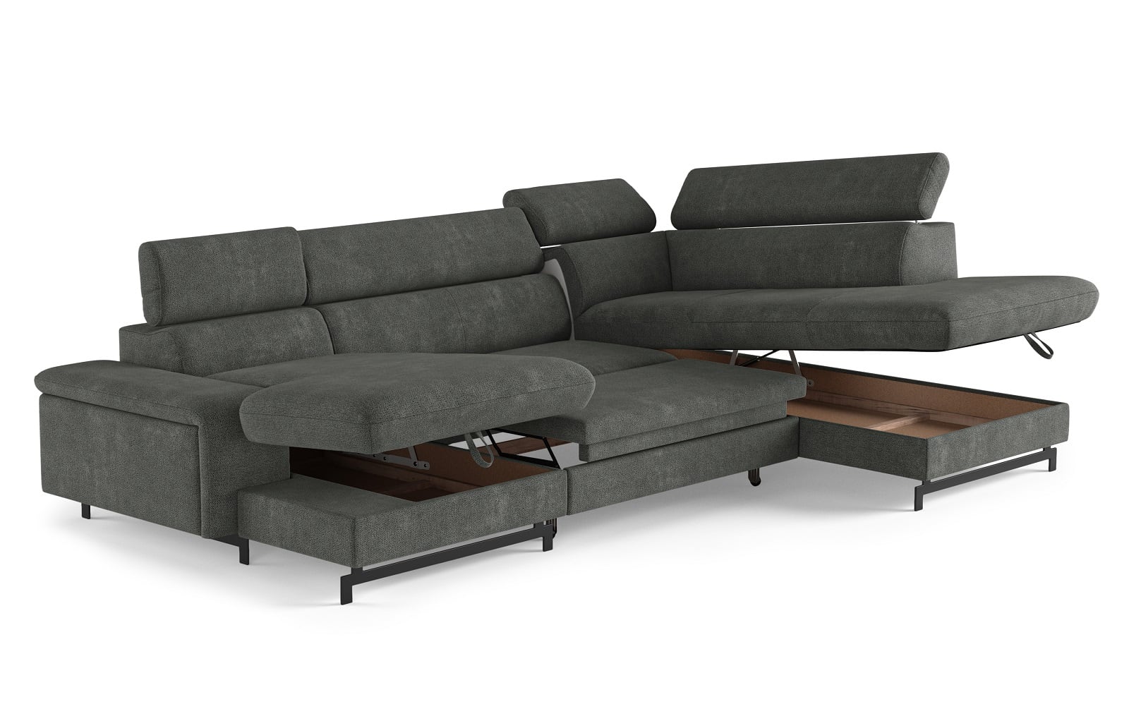 Emma Wohnlandschaft mit Schlaffunktion und Bettkasten - Cotta Emma Wohnlandschaft mit Schlaffunktion und Bettkasten - Cotta