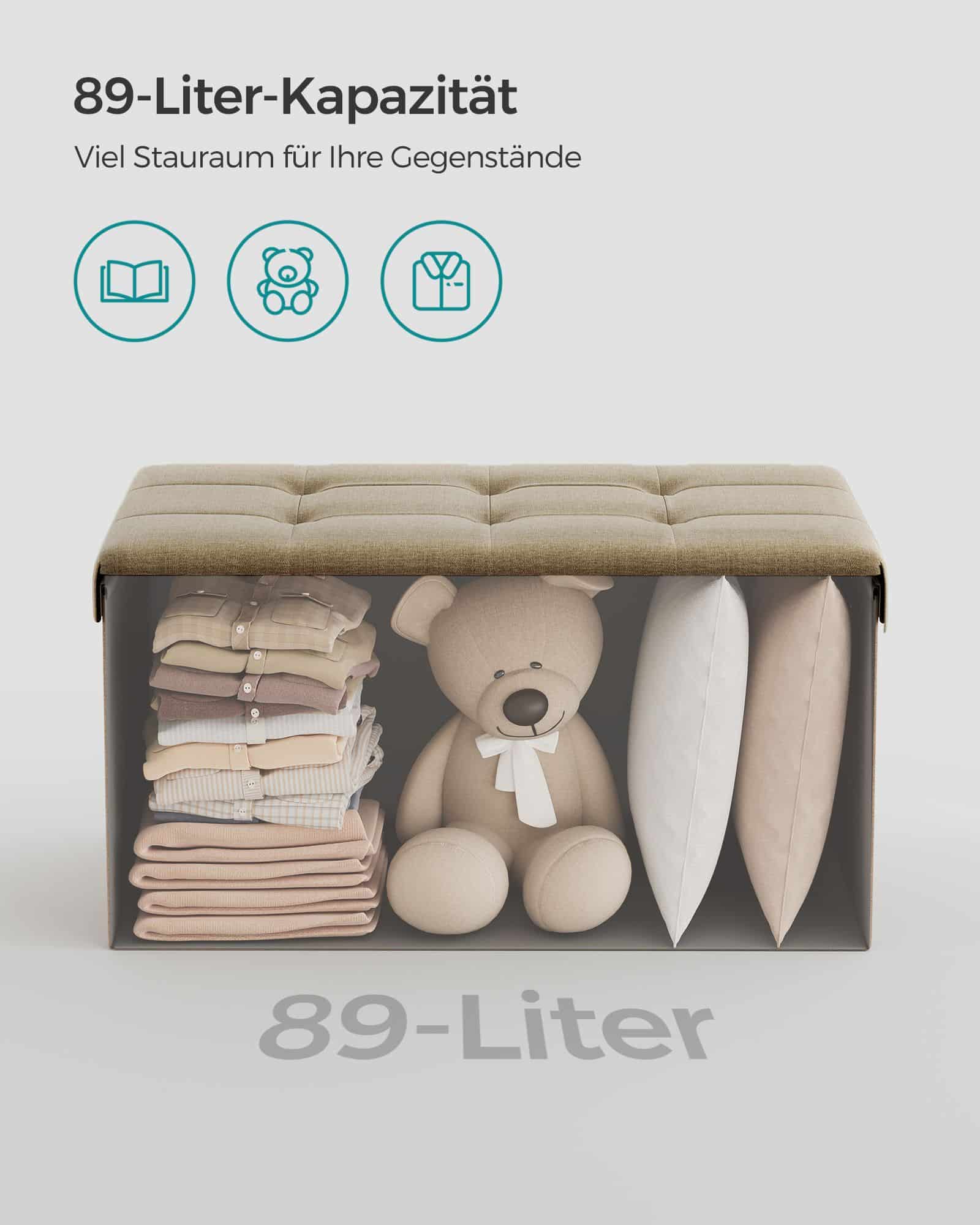 Sitzbank mit Stauraum schwarz-LSF047R01 Sitzbank mit Stauraum schwarz-LSF047R01