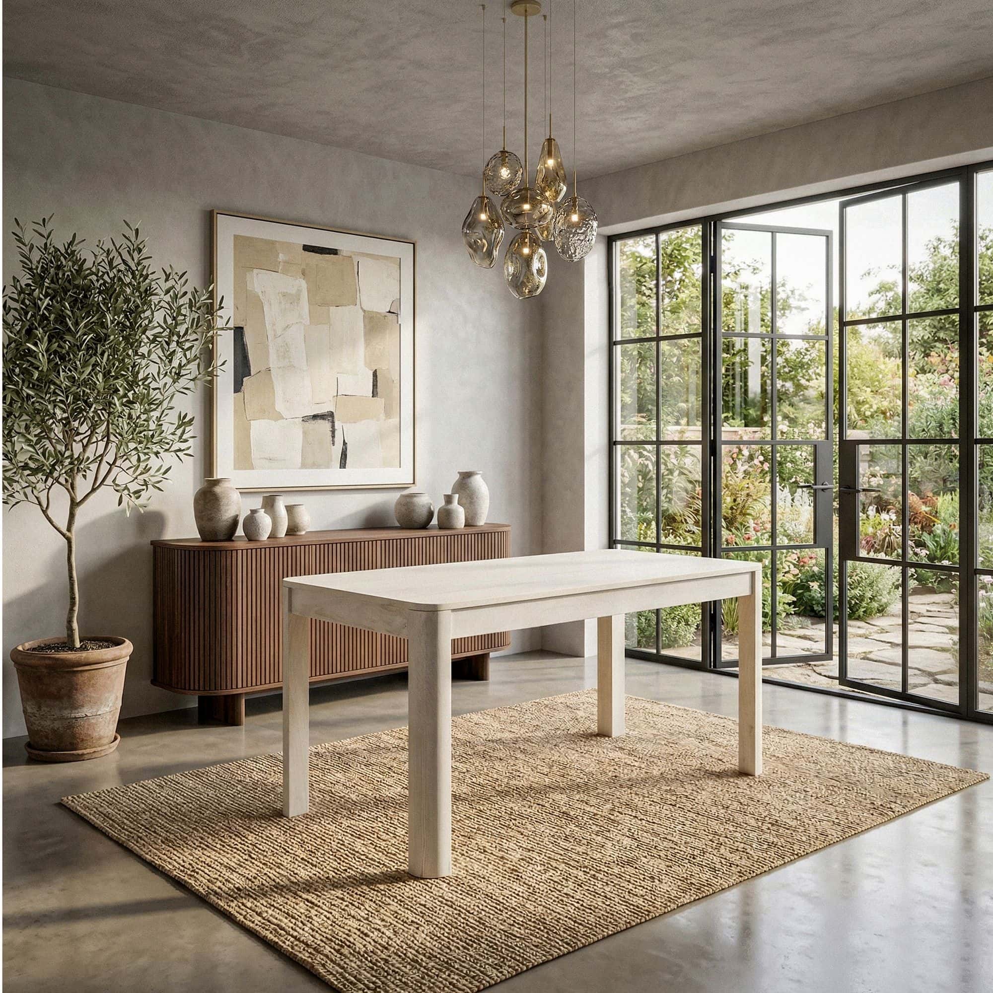 Esstisch Massivholz Mango 120x60 cm White Wash - Rechteckiger Esszimmertisch Holz - Küchentisch modern für 4 bis 6 Personen - Stabiler Holztisch - Tisch für Esszimmer Bistrotisch Handmade Esstisch Massivholz Mango 120x60 cm White Wash - Rechteckiger Esszimmertisch Holz - Küchentisch modern für 4 bis 6 Personen - Stabiler Holztisch - Tisch für Esszimmer Bistrotisch Handmade