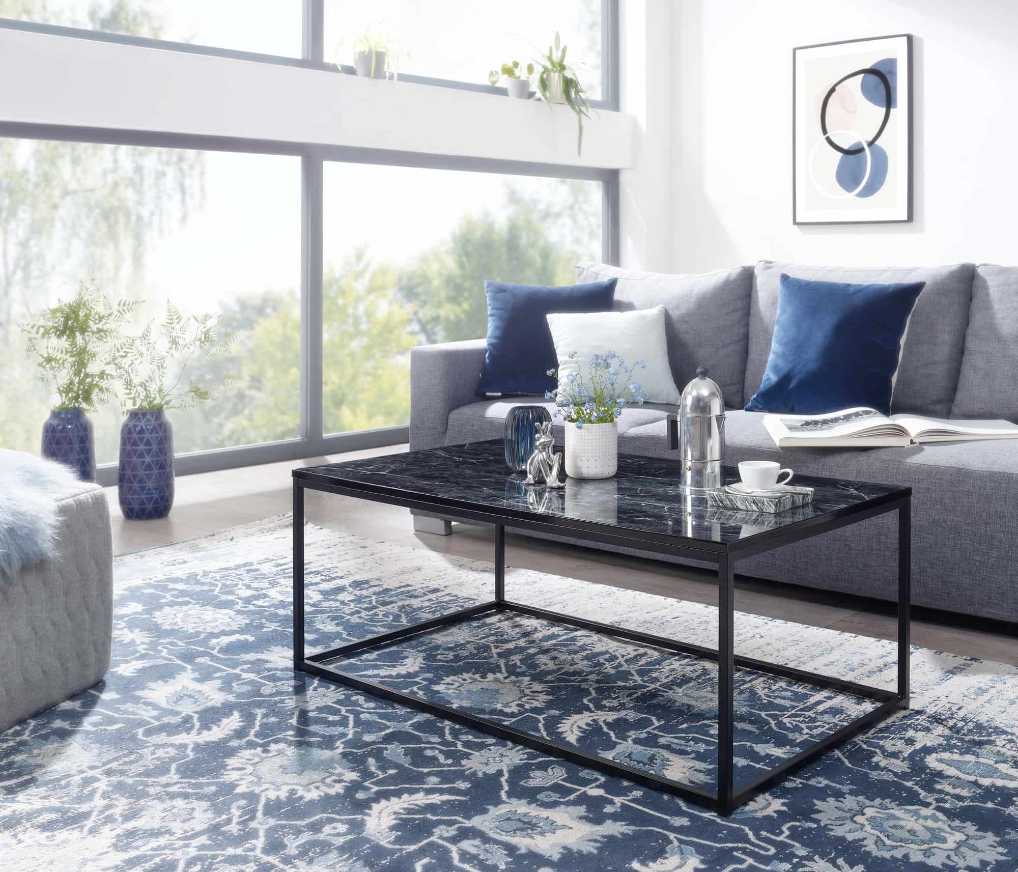 69969-Wohnling-Couchtisch-100x60x40-cm-Messing-Marmor-Optik-schwarz-WL6-607-WL6-607_5 Couchtisch 100x60x40 cm mit Marmor Optik Schwarz