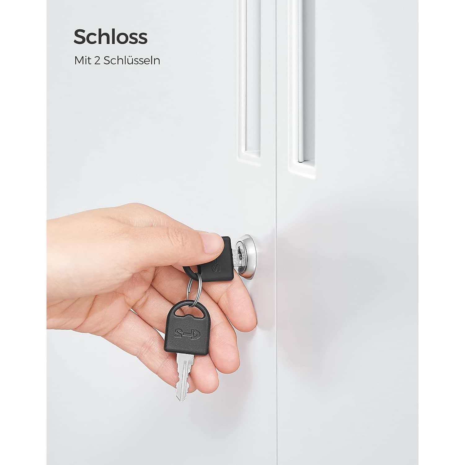 Aktenschrank aus Stahl mit 2 Türen abschließbar grau-B34OMC013G01 Aktenschrank aus Stahl mit 2 Türen abschließbar grau-B34OMC013G01