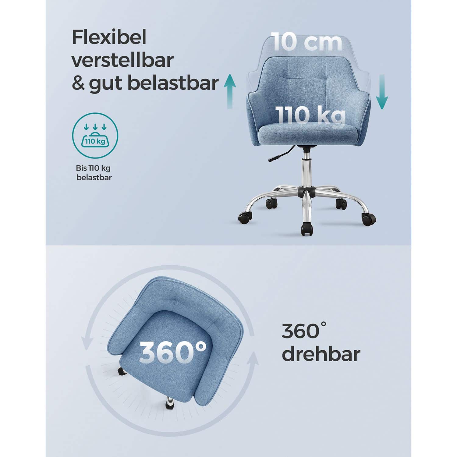 Homeoffice Stuhl blau-B34OBG019Q01 Homeoffice Stuhl blau-B34OBG019Q01