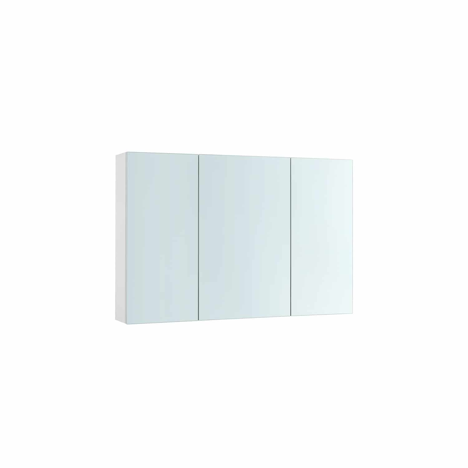 Wandschrank mit Spiegel und verstellbarem Regal weiß Wandschrank mit Spiegel und verstellbarem Regal weiß
