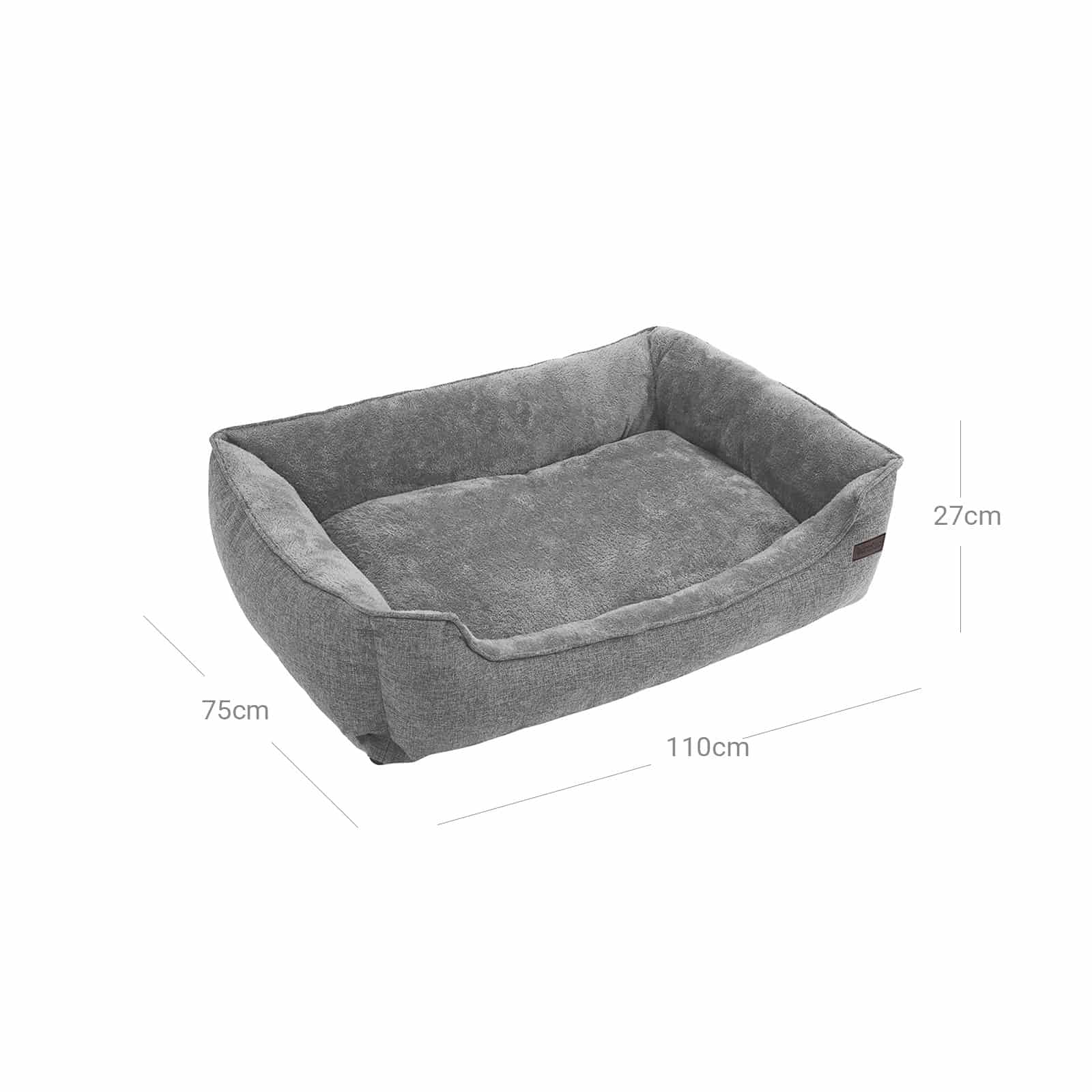 Hundebett mit waschbarem Bezug-B34PGW12GG Hundebett mit waschbarem Bezug-B34PGW12GG