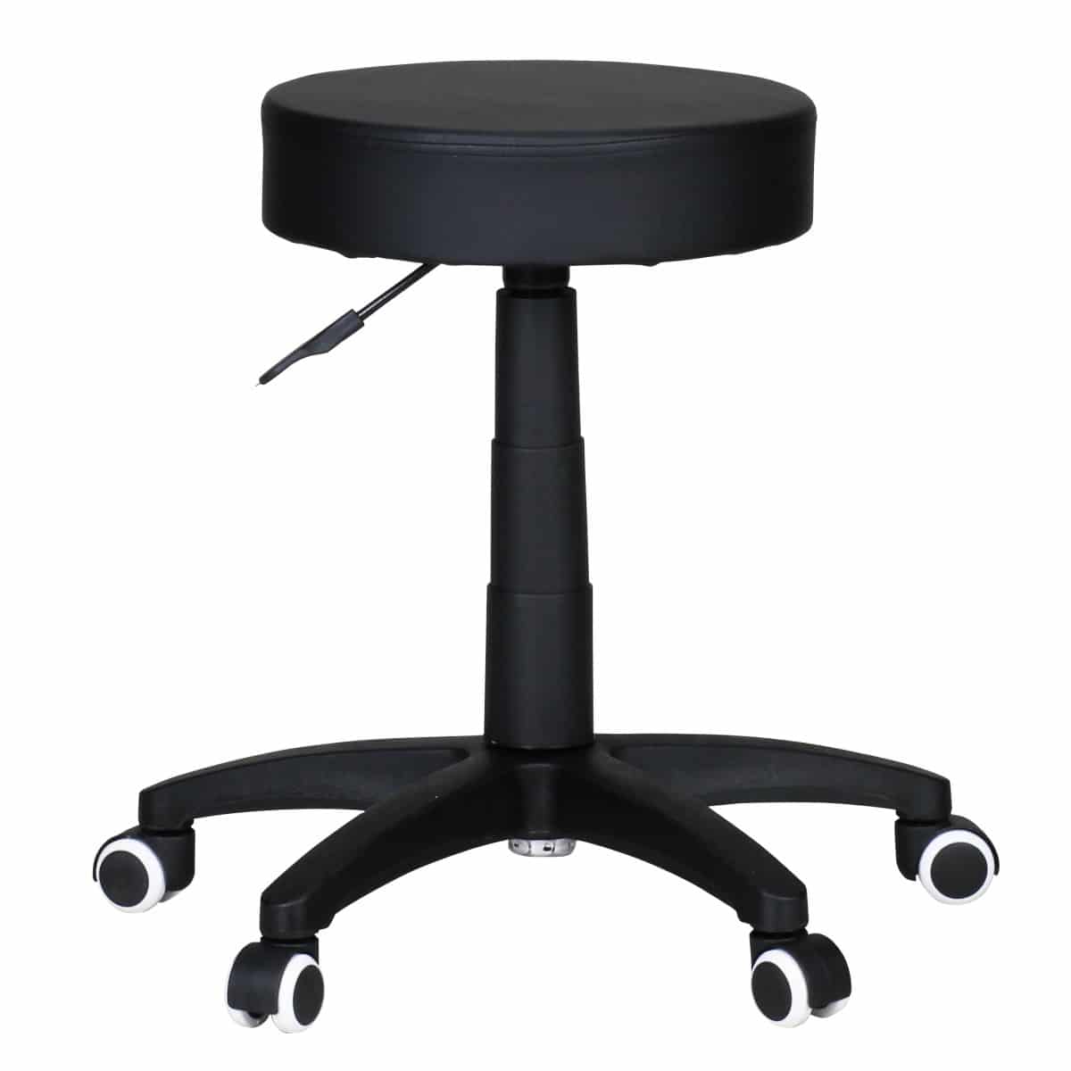 39155-AMSTYLE-Arbeitshocker-Leon-S-schwarz-SPM1-0_54S3Hc746CyEBI Anpassbarer Bürohocker mit Kunstleder-Sitzfläche
