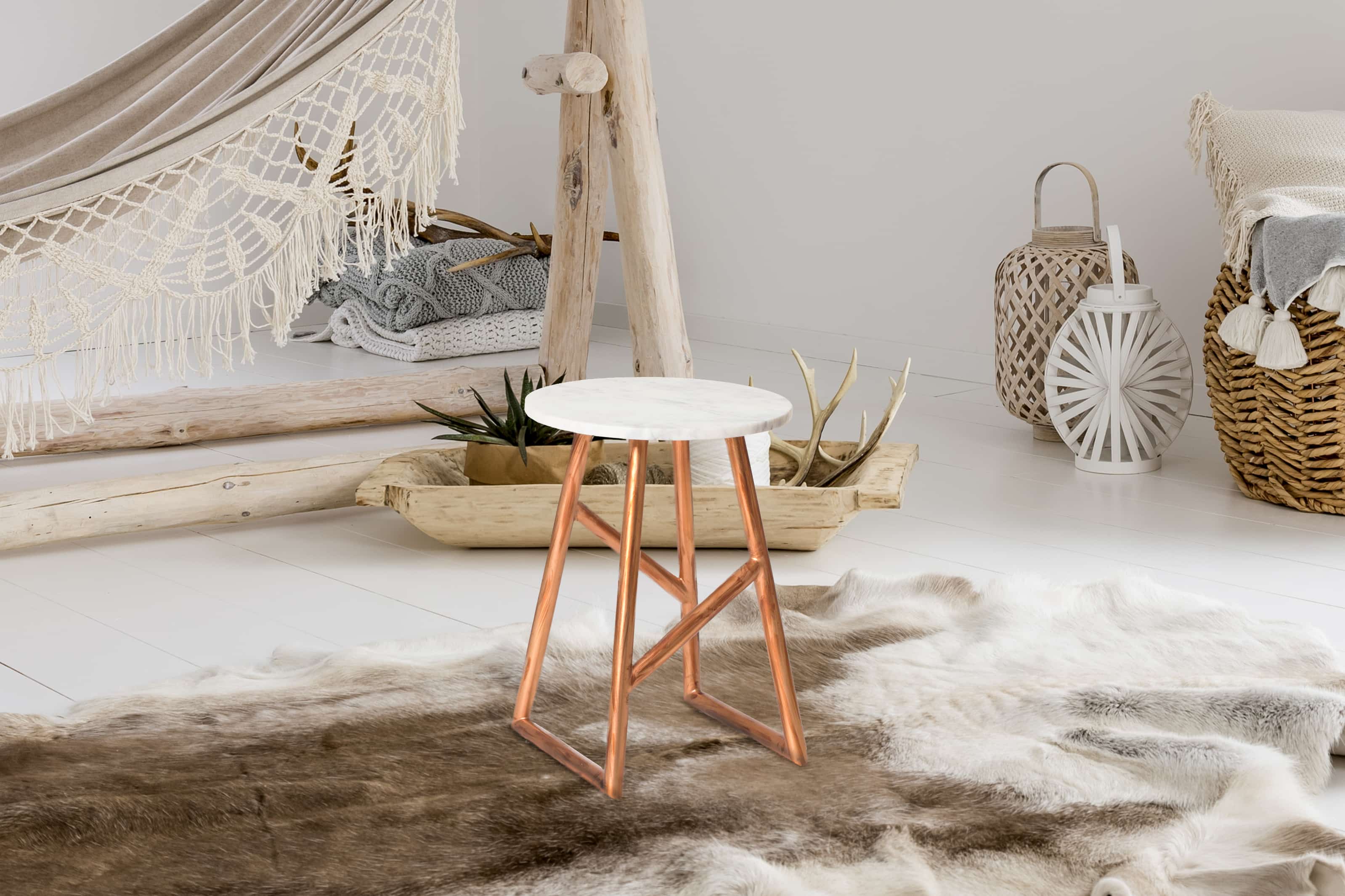 Tisch Architecture Kupfer / Marmor Tisch Architecture Kupfer / Marmor