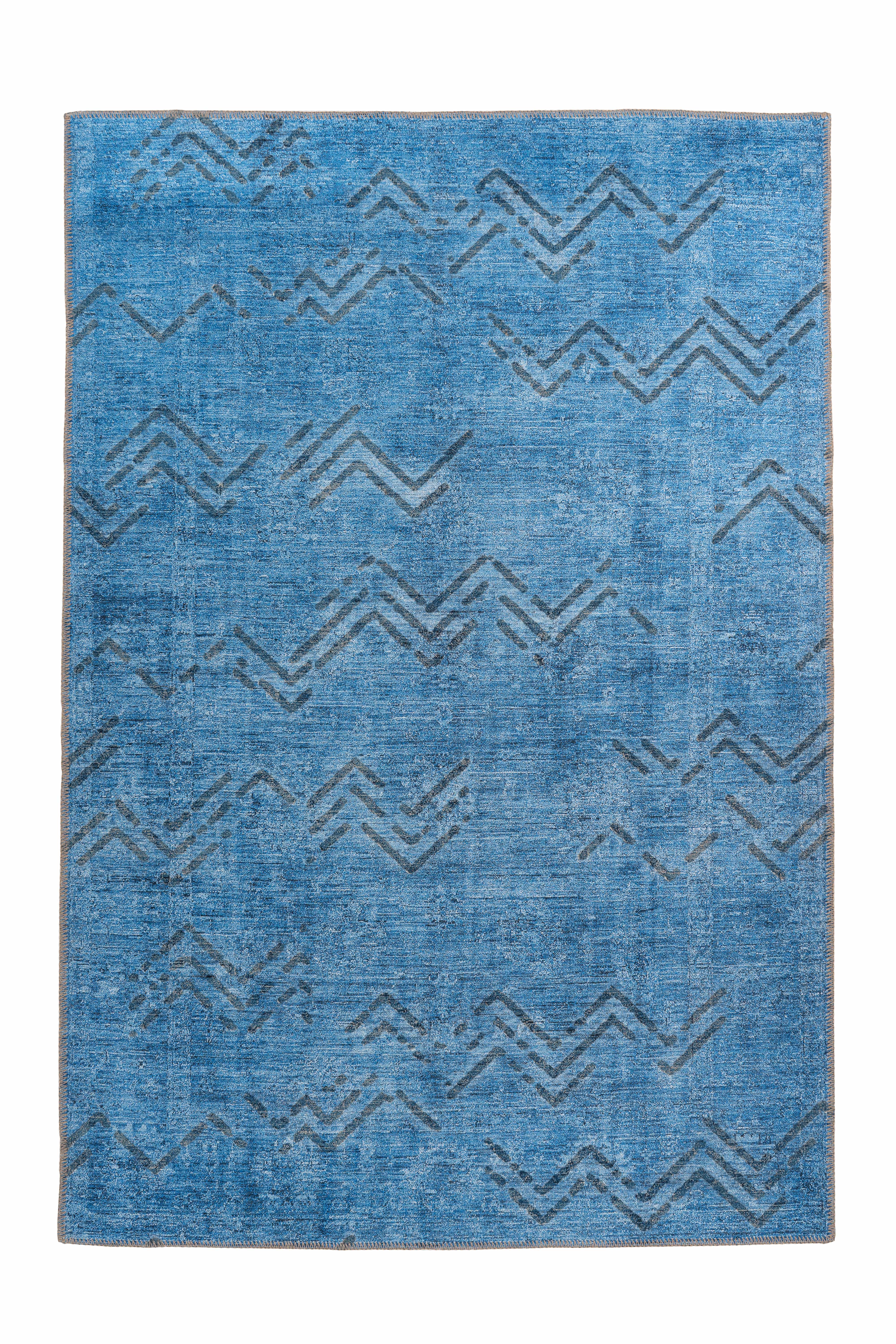 Antique 325 Blau Teppich | Flachflor | 80 x 150 cm | Teppich Antique 325 Blau Teppich | Flachflor | 80 x 150 cm | Teppich