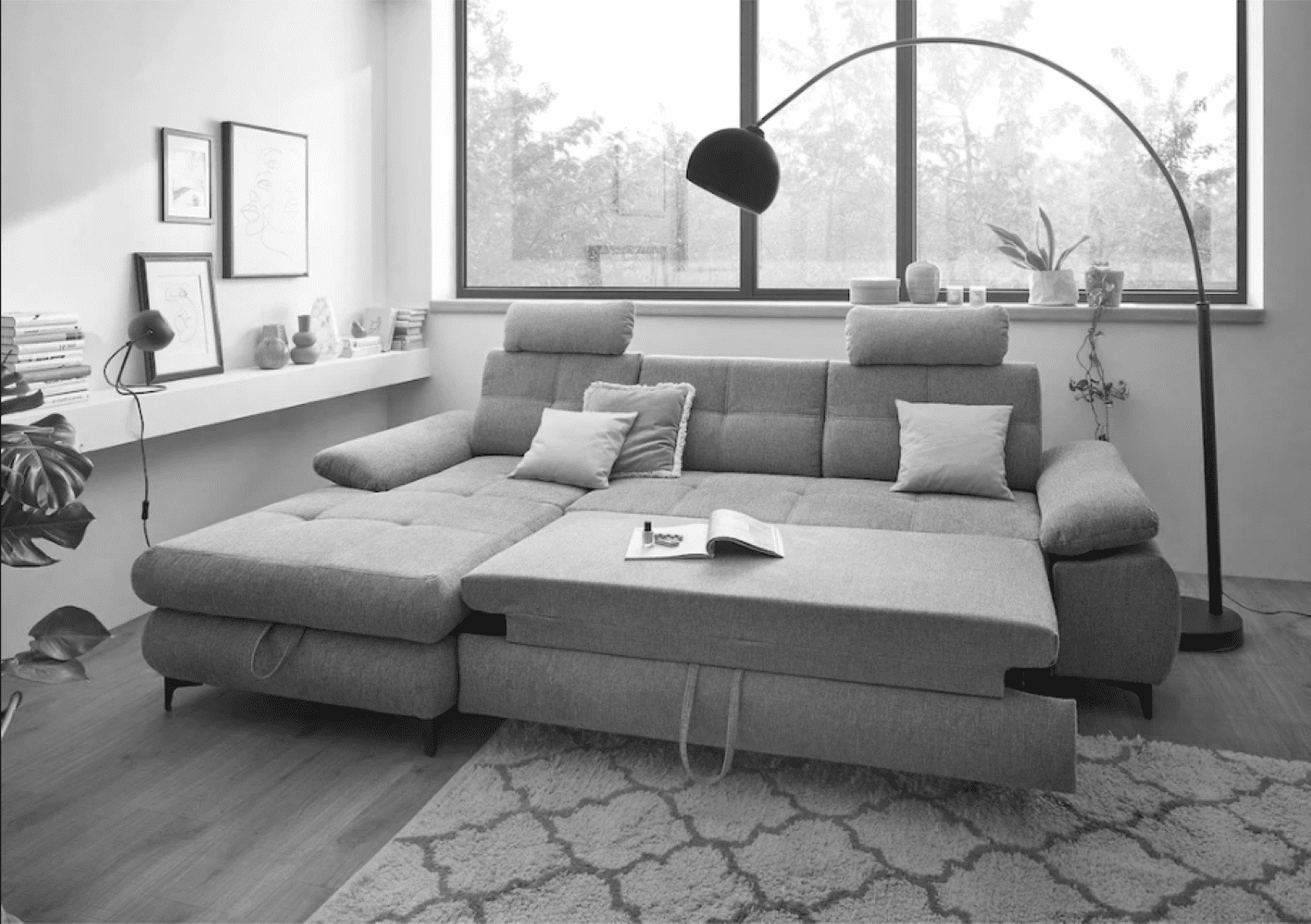 Ecksofa Altona von ED Exciting Design mit Schlaffunktion und Bettkasten – Stilvoll und Funktional