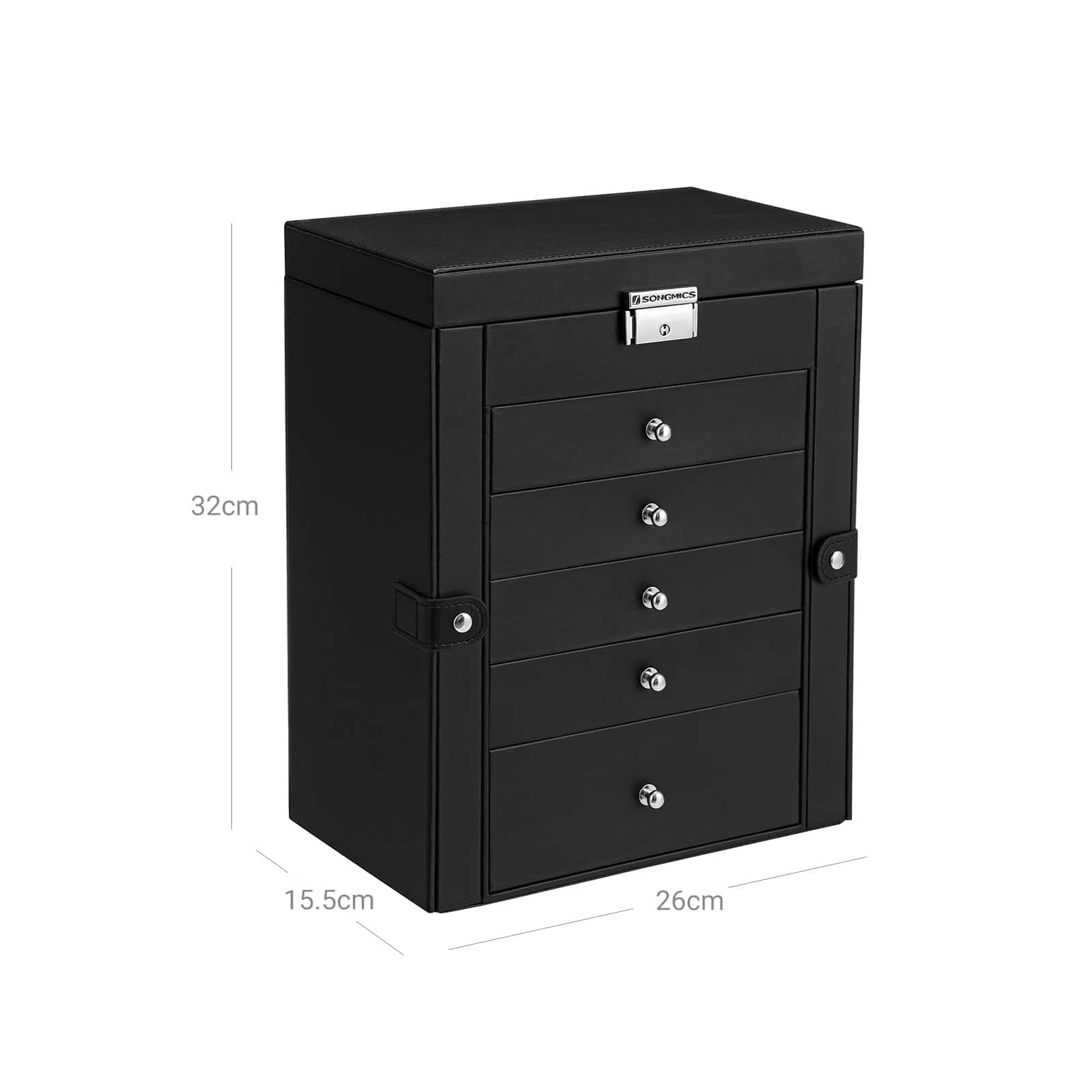 Schmuckschatulle mit 6 Ebenen-JBC152B01 Schmuckschatulle mit 6 Ebenen-JBC152B01