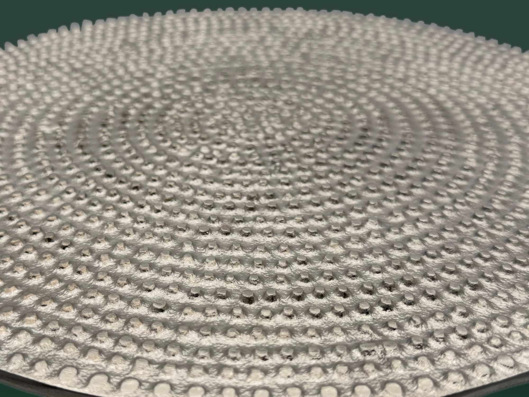 Beistelltisch Aluminium 28cm - Kleiner runder Anstelltisch aus Metall silber - Design Wohnzimmertisch - Dekotisch - Couchtisch - Metalltisch Handmade pflegeleicht