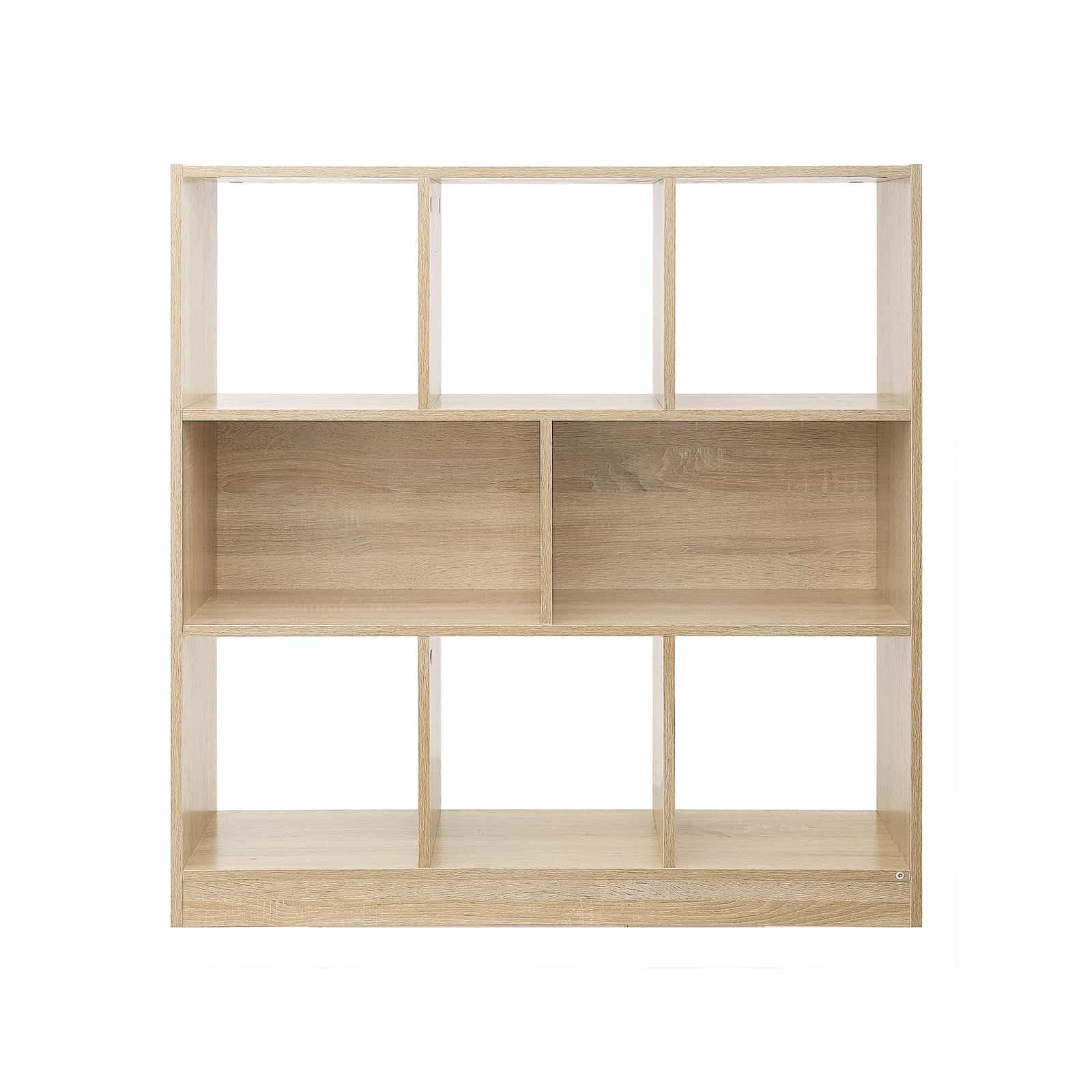 Buecherregal-8-Faecher-Holzoptik-LBC52NL-2kQ6jSHvh8418k VASAGLE Eiche Bücherregal: Stilvolles Raumteiler Regal für Wohnzimmer, Schlafzimmer und Kinderzimmer - Modernes Standregal aus Holz mit hoher Belastbarkeit