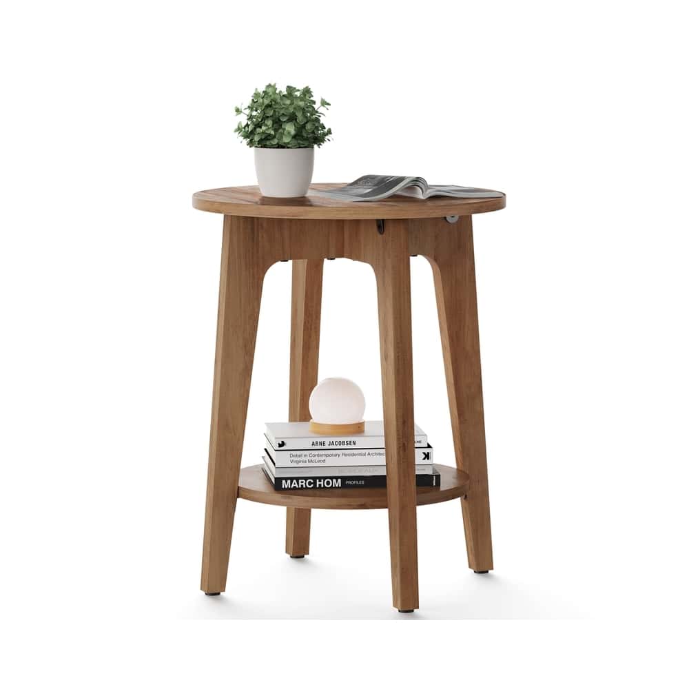 Beistelltisch mit unterer Ablage in modernem Stil Beistelltisch mit unterer Ablage in modernem Stil