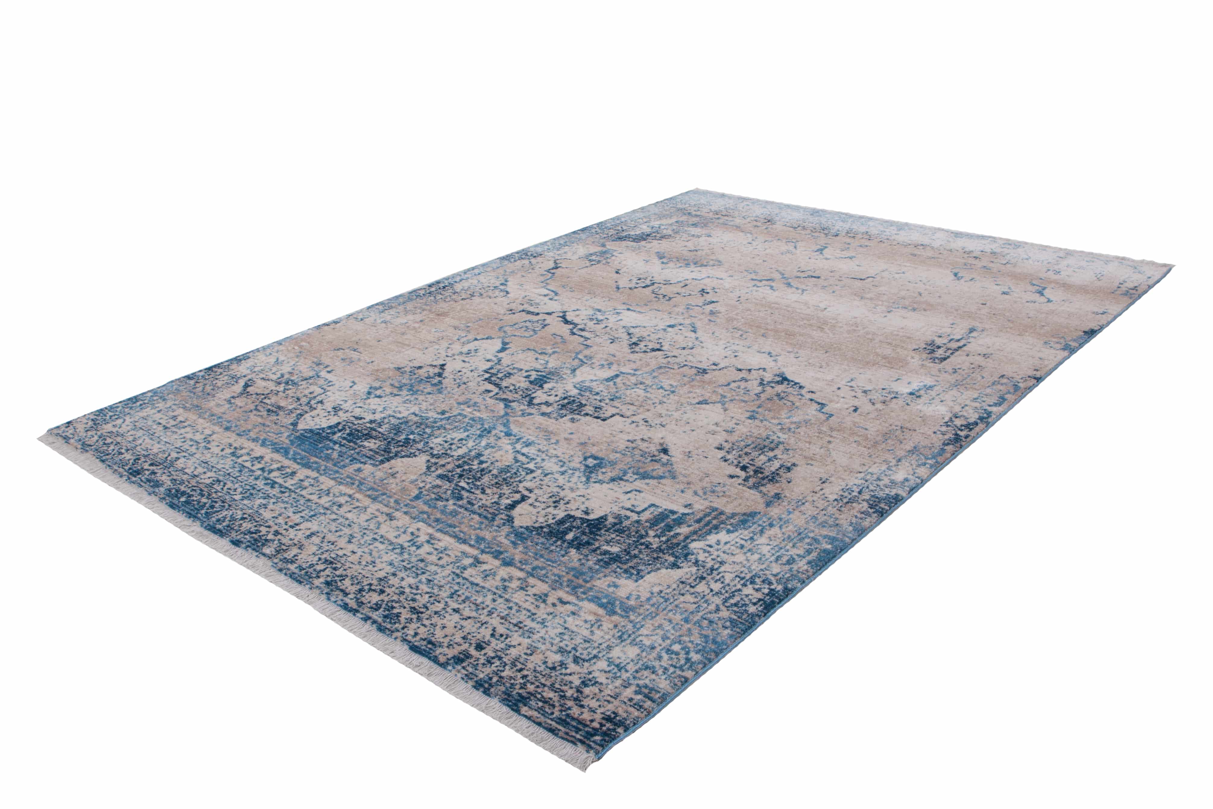 Antigua 500 Creme / Blau 80cm x 150cm Antigua 500 Creme / Blau 80cm x 150cm