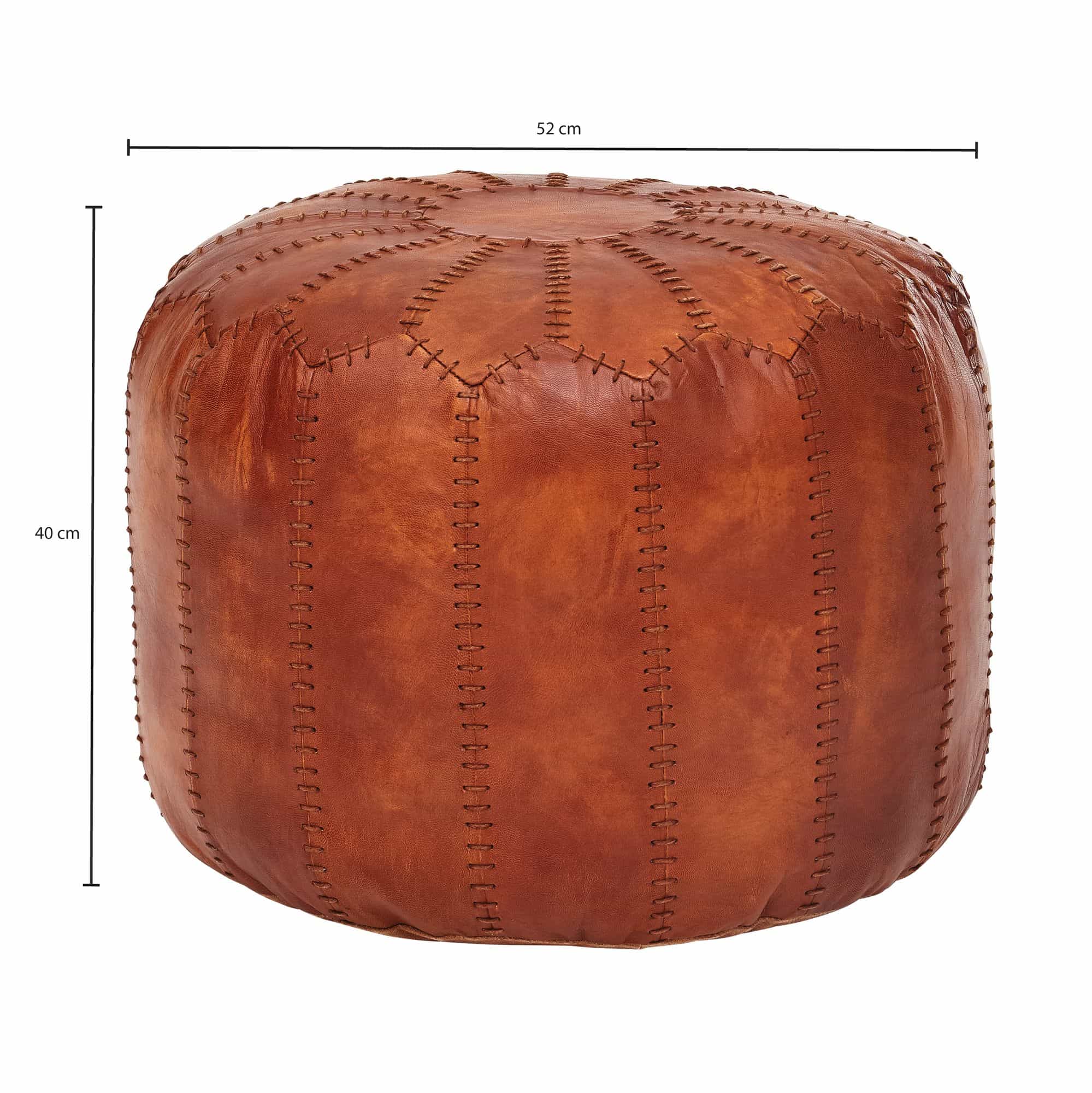 52639-WOHNLING-Sitzhocker-52x52x40-cm-WL6-088-WL6-088_3xvCWrHQbZIDvQ Eleganter Orient-Look: Runder Sitzhocker in Braun