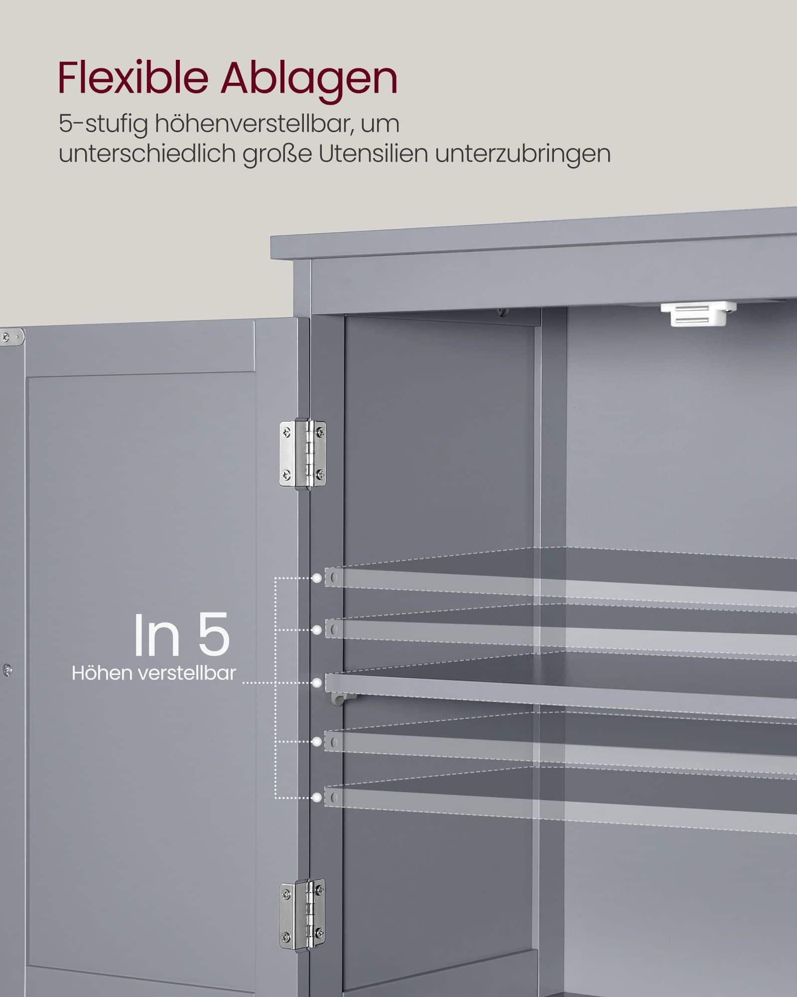 Badezimmerschrank mit 2 Türen und 2 Schubladen Badezimmerschrank mit 2 Türen und 2 Schubladen