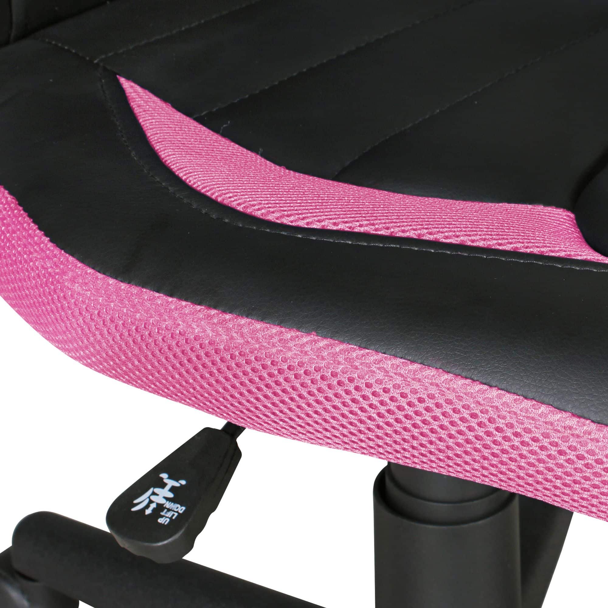 48245-AMSTYLE-Kinderdrehstuhl-LUAN-schwarz-pink-S_8 Kinderdrehstuhl LUAN schwarz/pink für Kinder ab 6 mit Lehne
