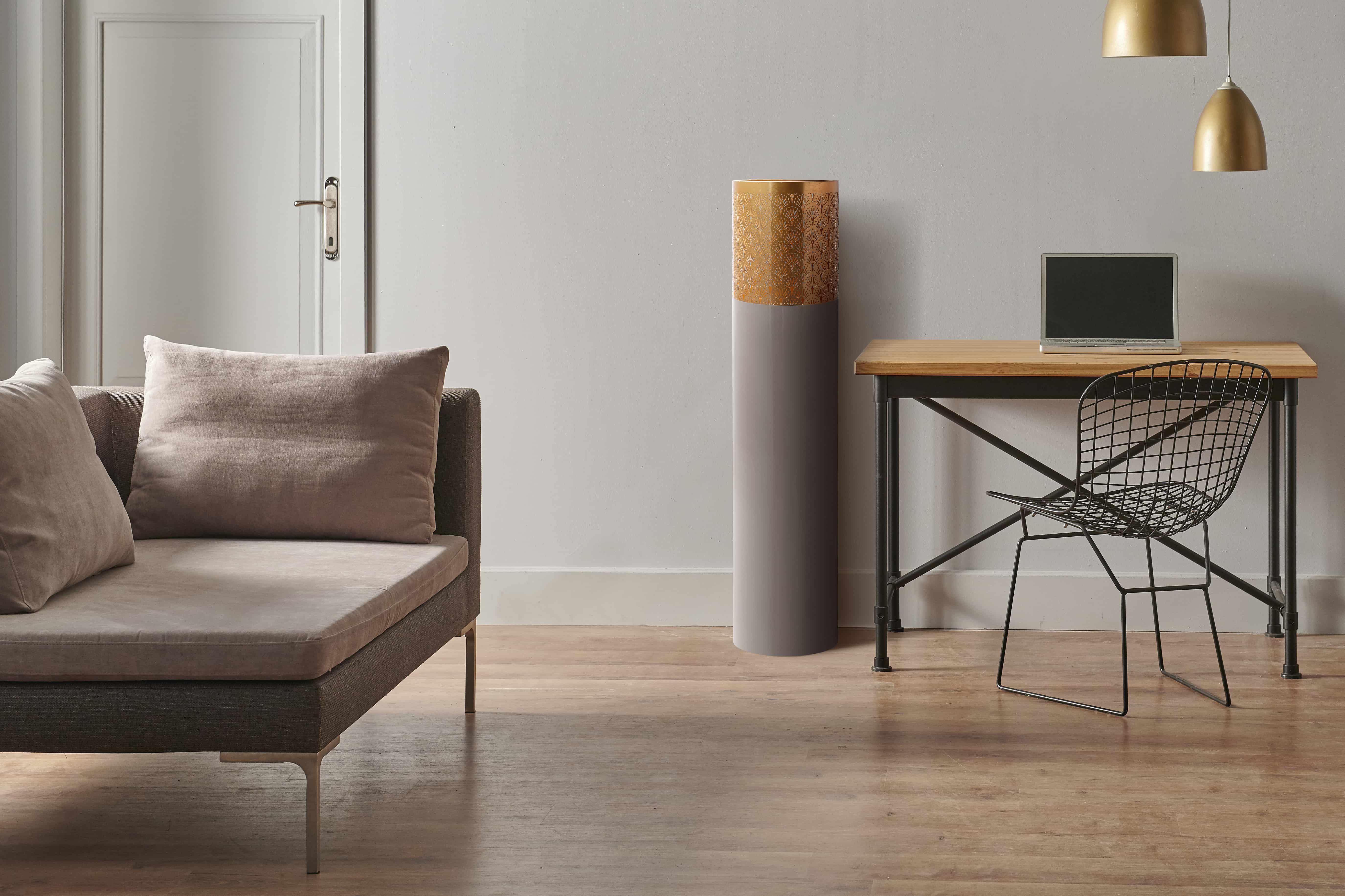 Bodenvase Art Deco 1145 Grau / Gold Bodenvase Art Deco 1145 Grau / Gold