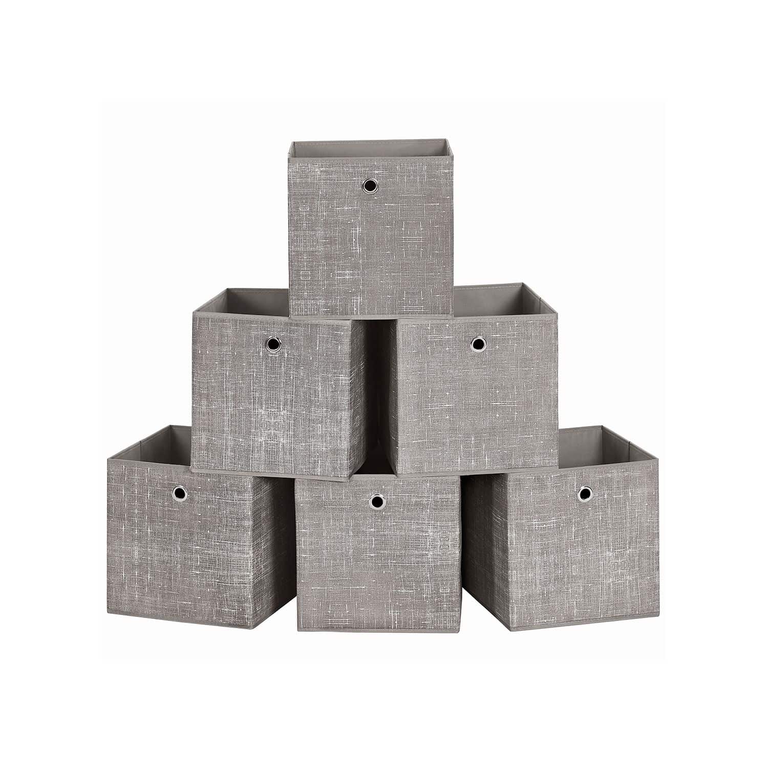 Aufbewahrungsbox 6er Set taupe meliert-RFB006K01 Aufbewahrungsbox 6er Set taupe meliert-RFB006K01