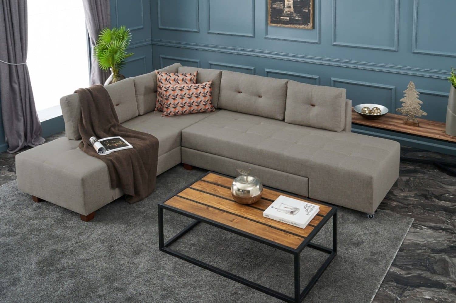 Manama Ecksofa mit praktischer Schlaffunktion Manama Ecksofa mit praktischer Schlaffunktion