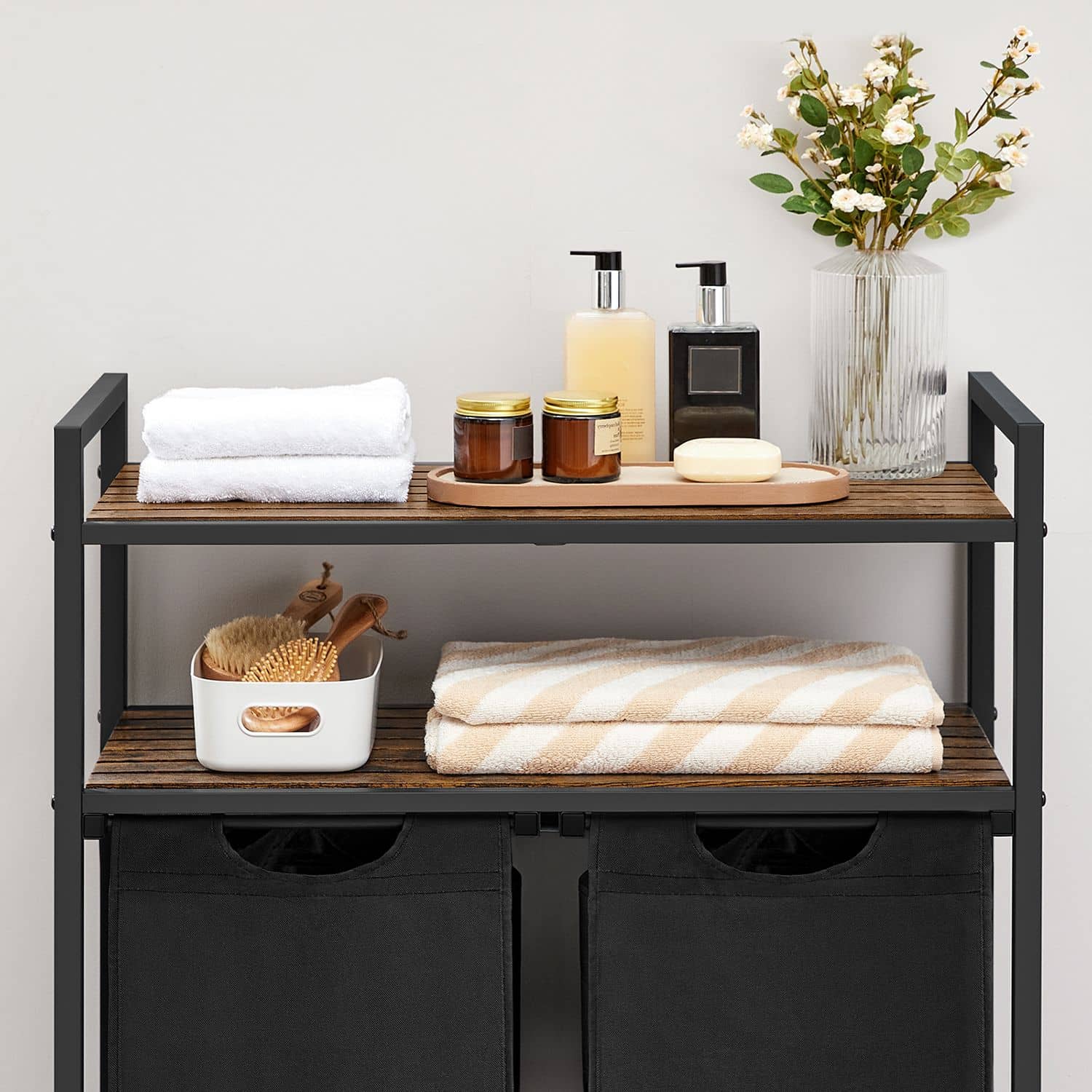 BLH211B01-5ou Wäschekorb mit 2 Fächern