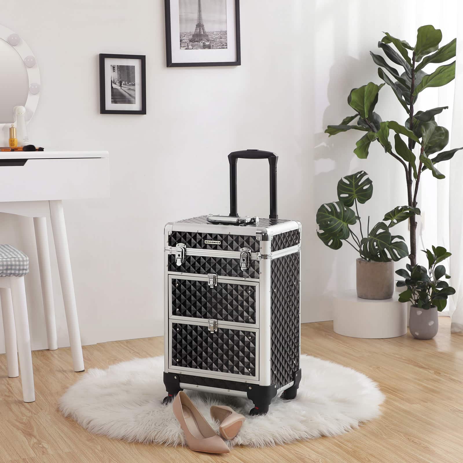 Kosmetikkoffer Trolley-JHZ08BK Kosmetikkoffer Trolley-JHZ08BK