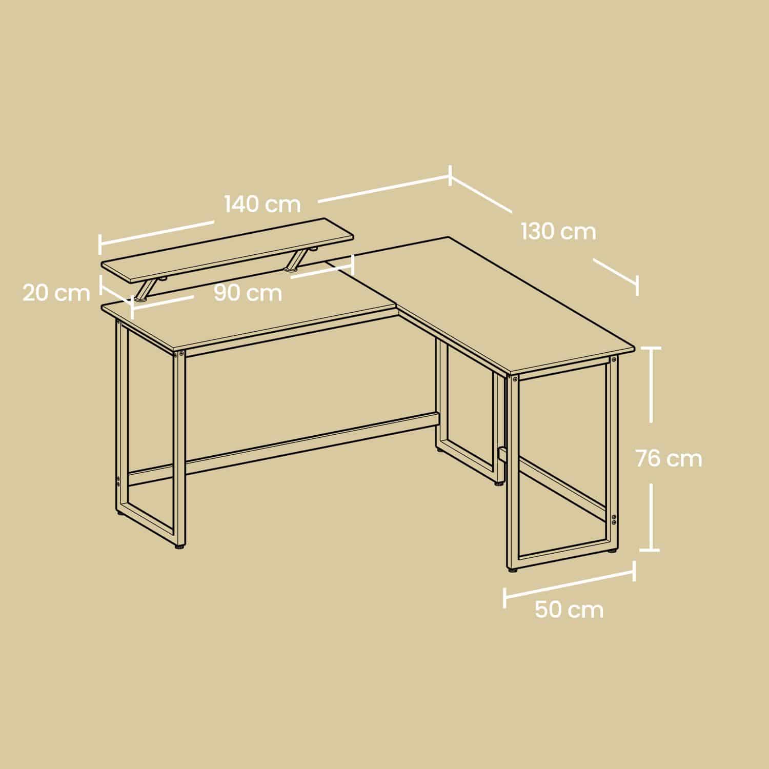 L-förmiger Computertisch L-förmiger Computertisch