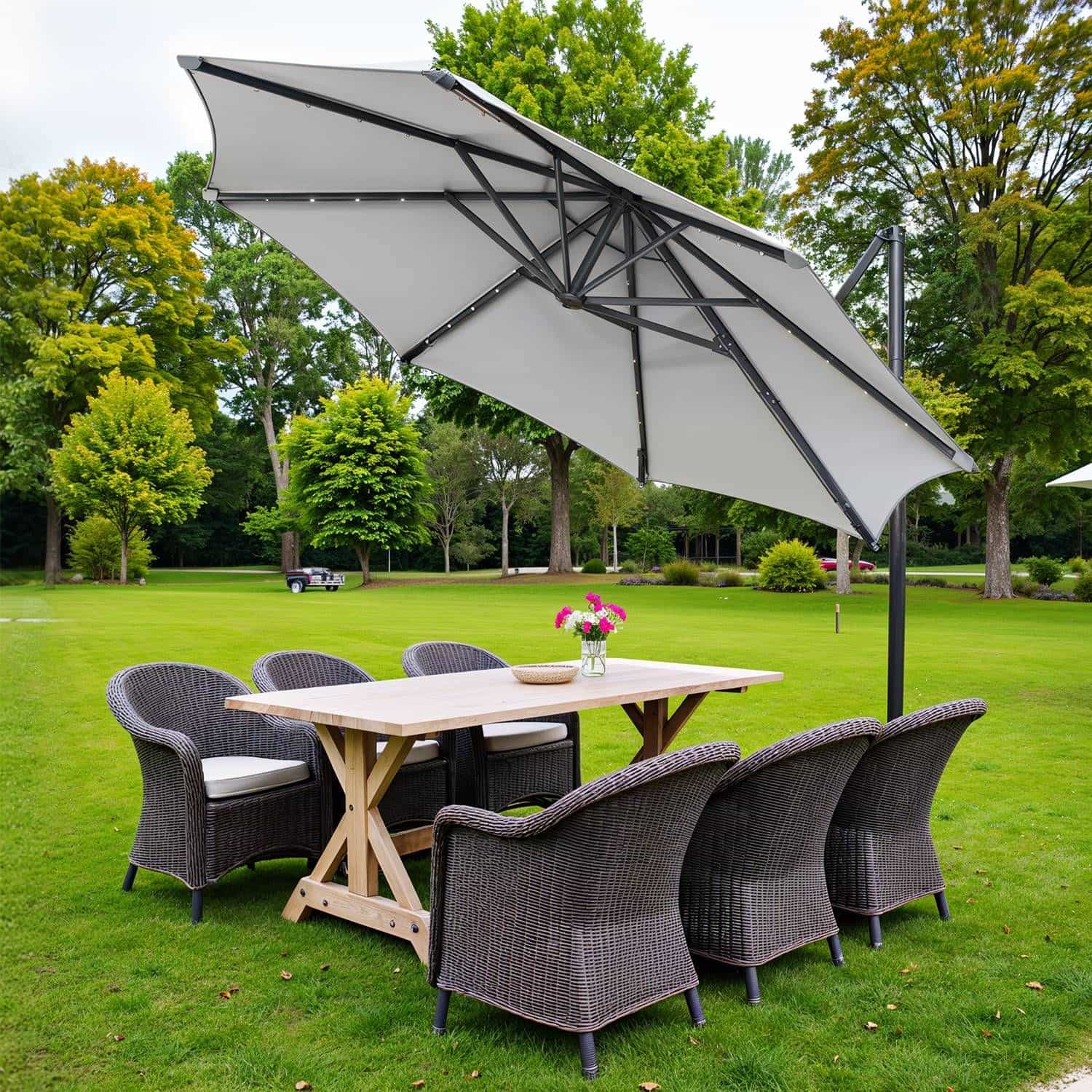 Sonnenschirm, Ampelschirm, 300 cm Sonnenschirm, Ampelschirm, 300 cm