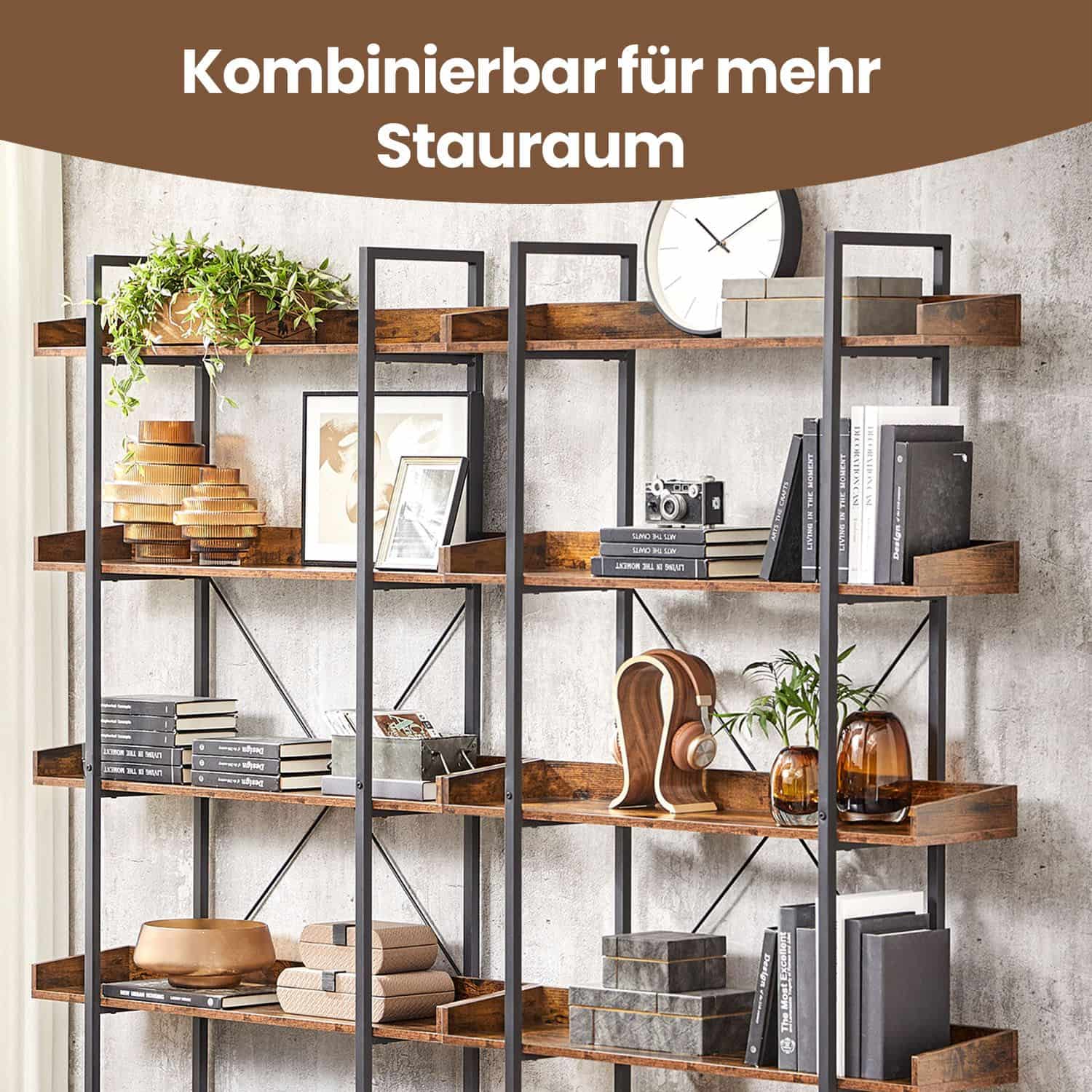 Bücherregal mit 5 Ebenen Bücherregal mit 5 Ebenen