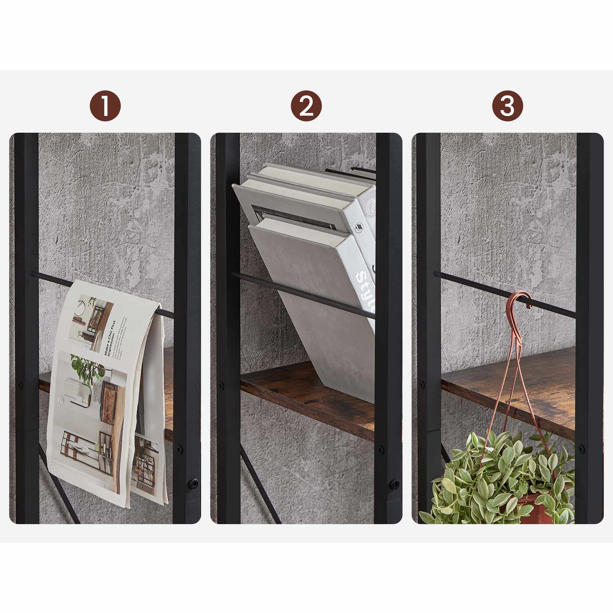 Bücherregal mit 5 Ebenen Bücherregal mit 5 Ebenen