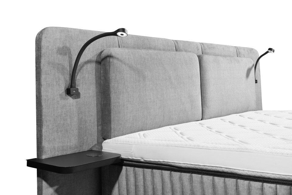 Milazzo_Vogue-15-grey_Detail Elegantes Schlafzimmer: Das Boxspringbett Milazzo in Grey von ED Exciting Design mit innovativem 9-Zonen-Tonnentaschenfederkern