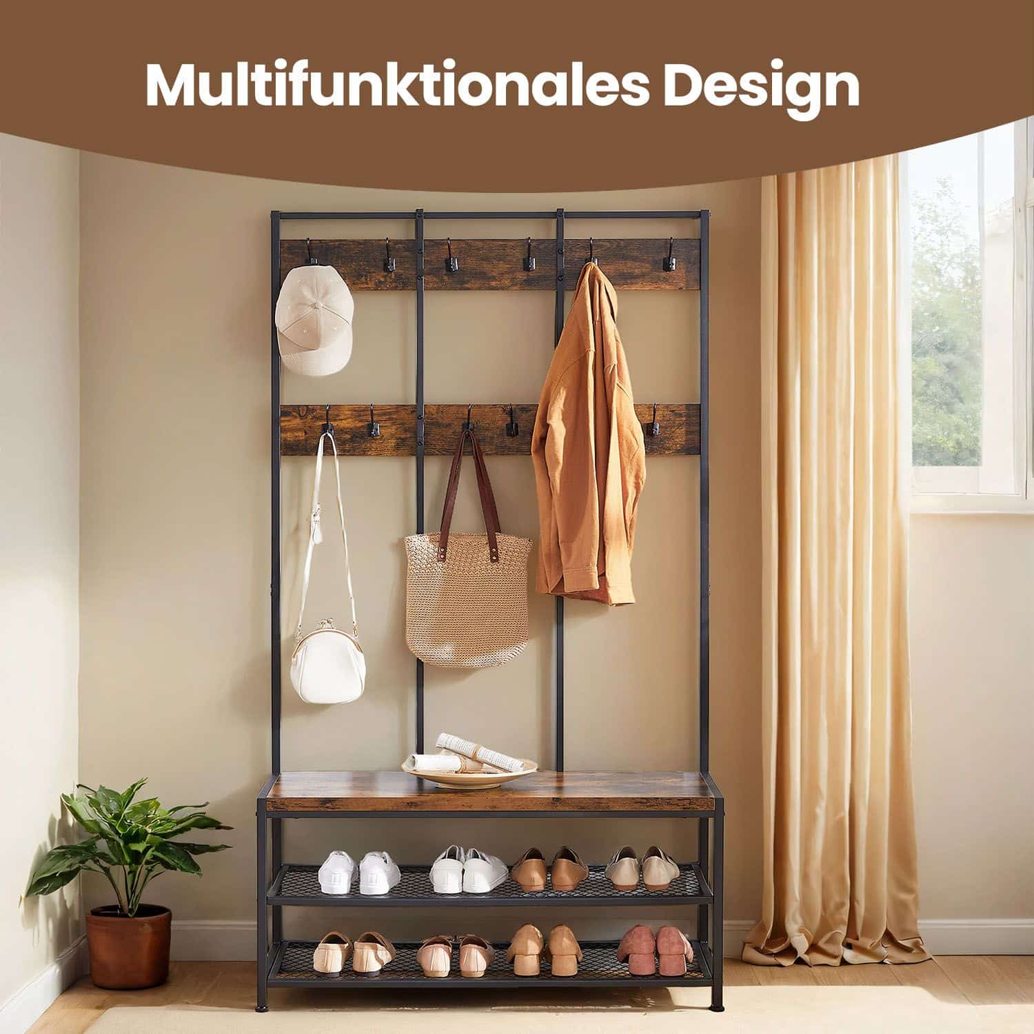 Industriestil Garderobe & Schuhbank