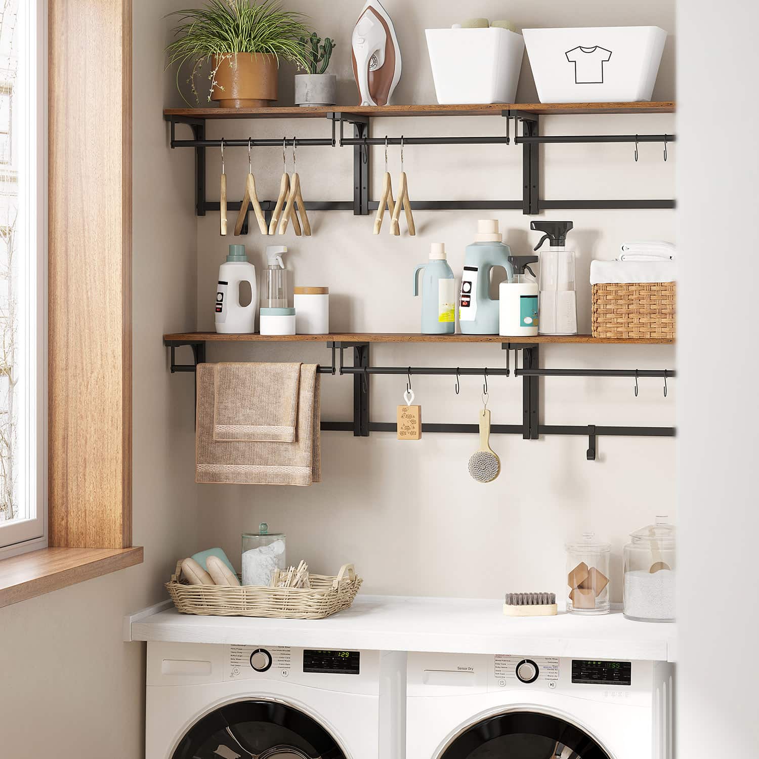 Wandgarderobe mit 8 Haken Wandgarderobe mit 8 Haken