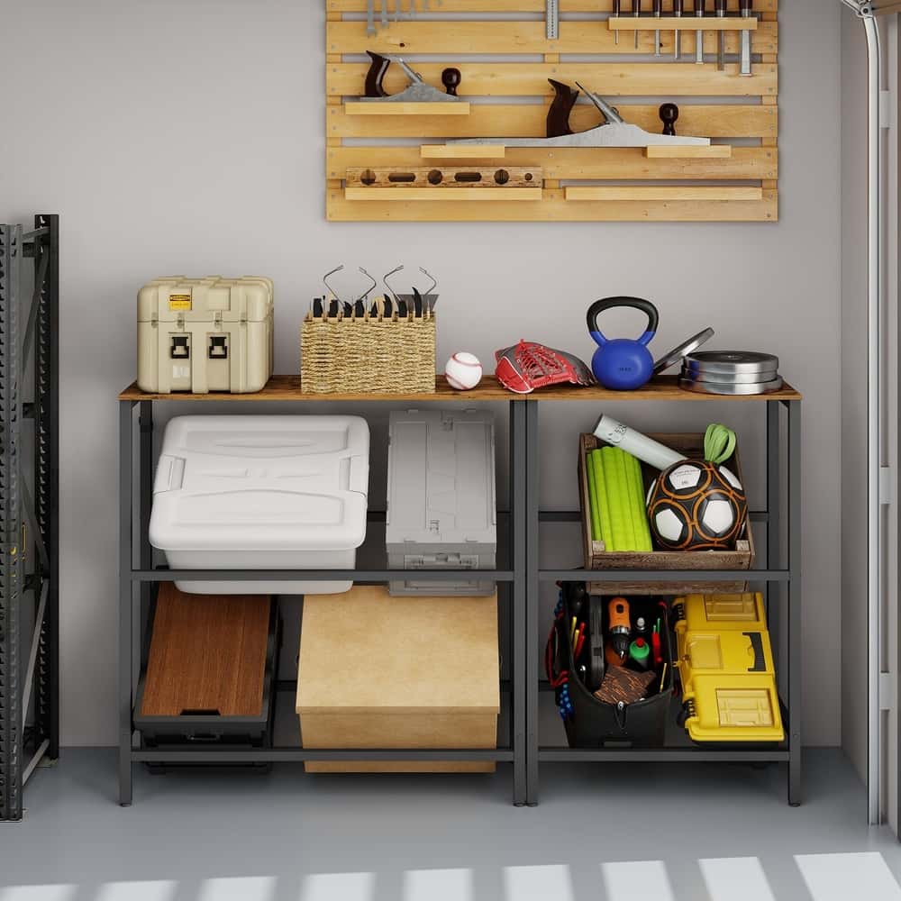 Getränkekistenregal, 2 Ebenen, für 4 Kisten Getränkekistenregal, 2 Ebenen, für 4 Kisten